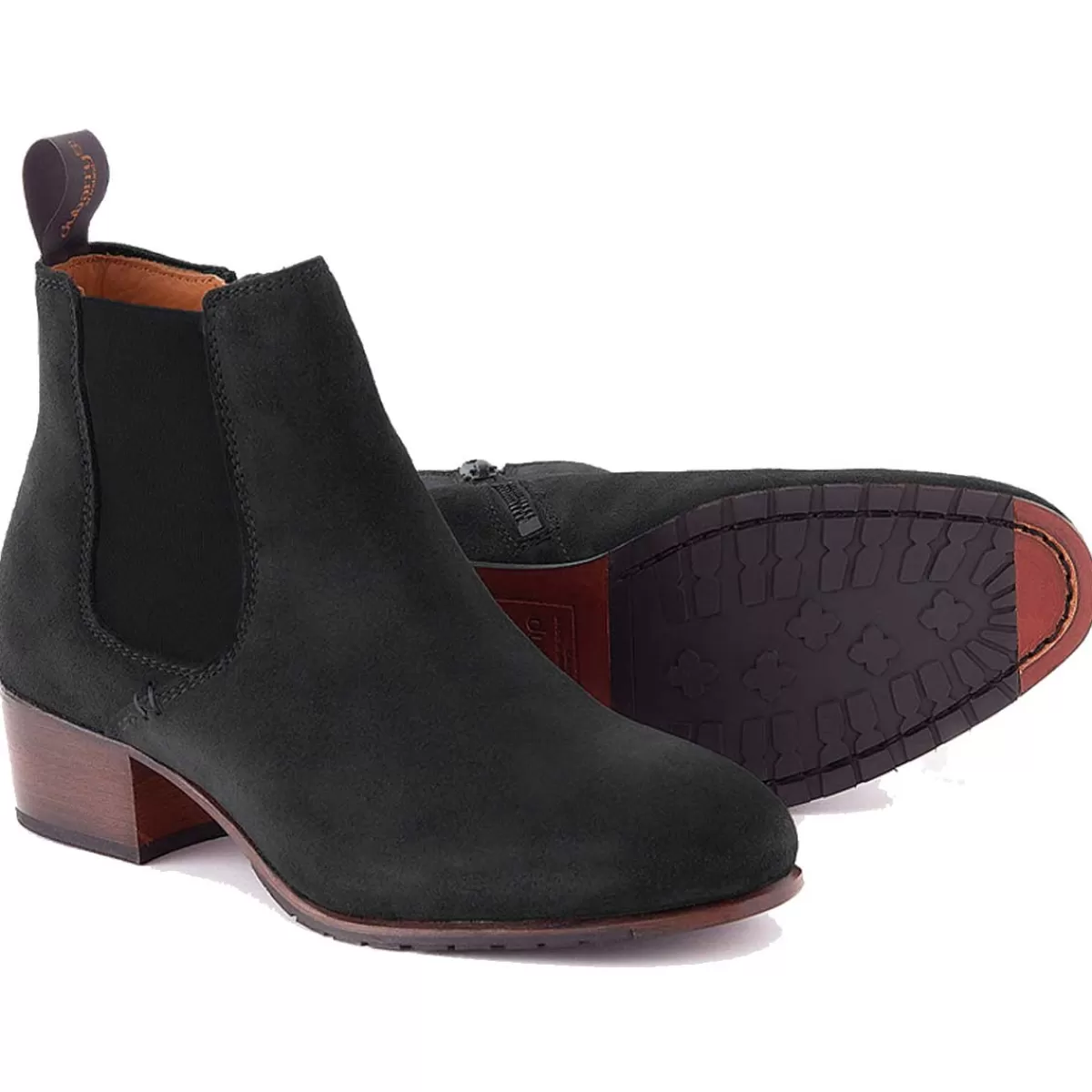 Best Sale Dubarry 30% Off - Bray Chelsea Boots - Ladies - Black Suede - Size: Uk 5.5 (Eu 39)