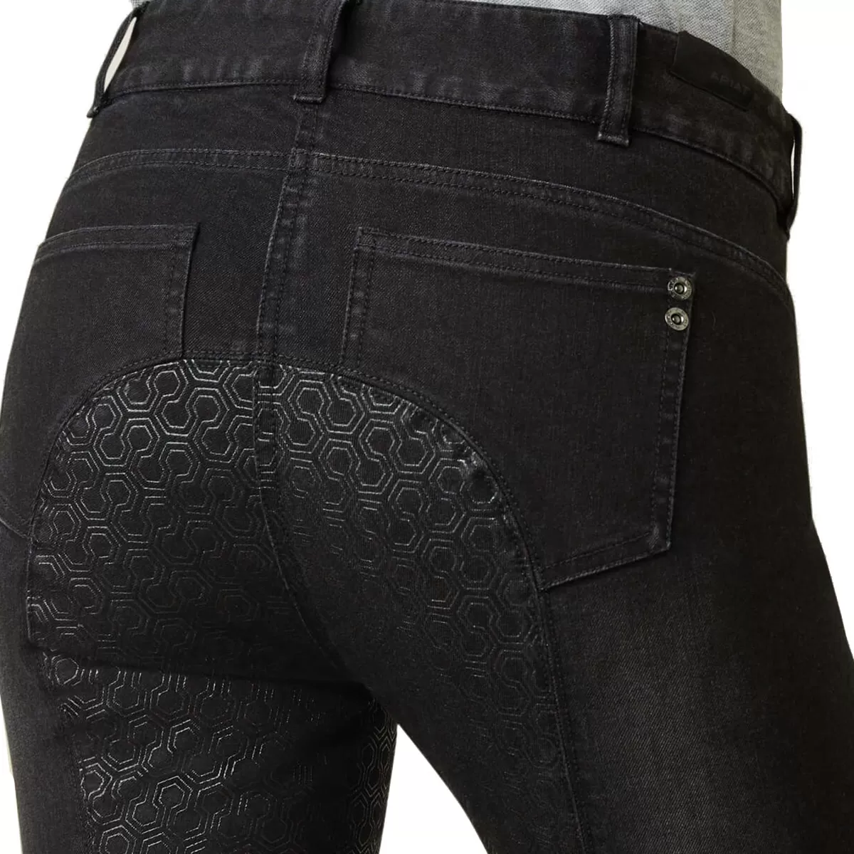 Best Sale Ariat 40% Off - Halo Full Seat Denim Breeches – Womens - Black Rinse - Size: 32 " Waist 40% Off Black Rinse Size: 32 " Waist