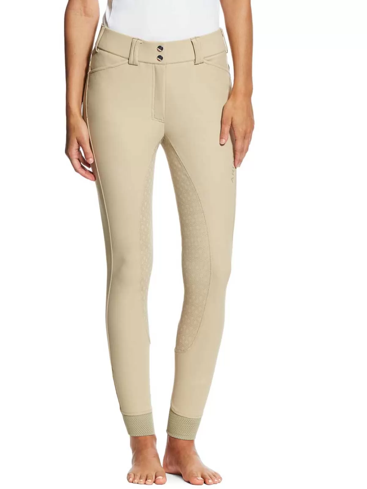 Store Ariat 40% Off - Tri Factor Grip Full Seat Breeches – Womens - Tan - Sizes: 34" Reg 40% Off Tan Sizes: 34" Reg