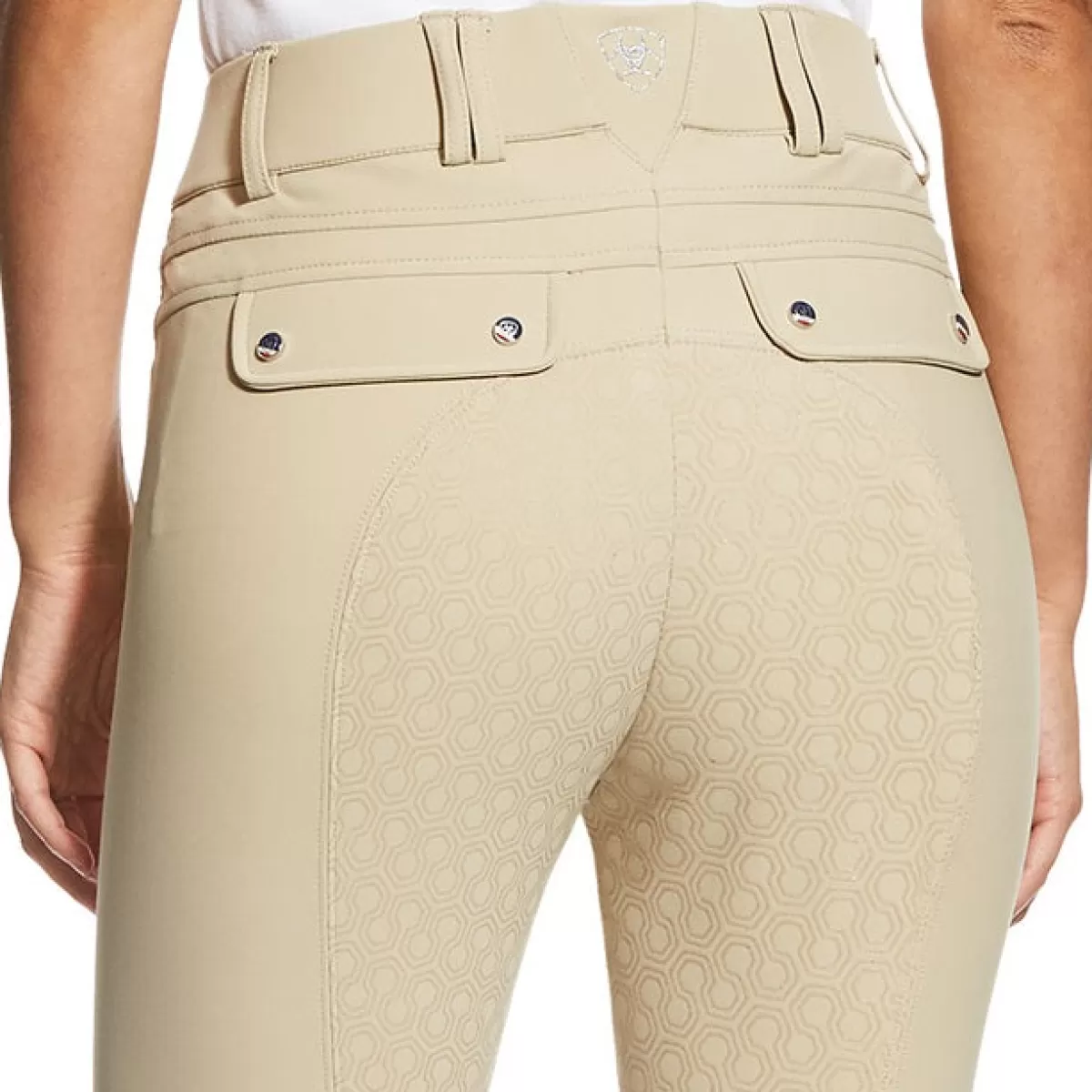 Store Ariat 40% Off - Tri Factor Grip Full Seat Breeches – Womens - Tan - Sizes: 34" Reg 40% Off Tan Sizes: 34" Reg