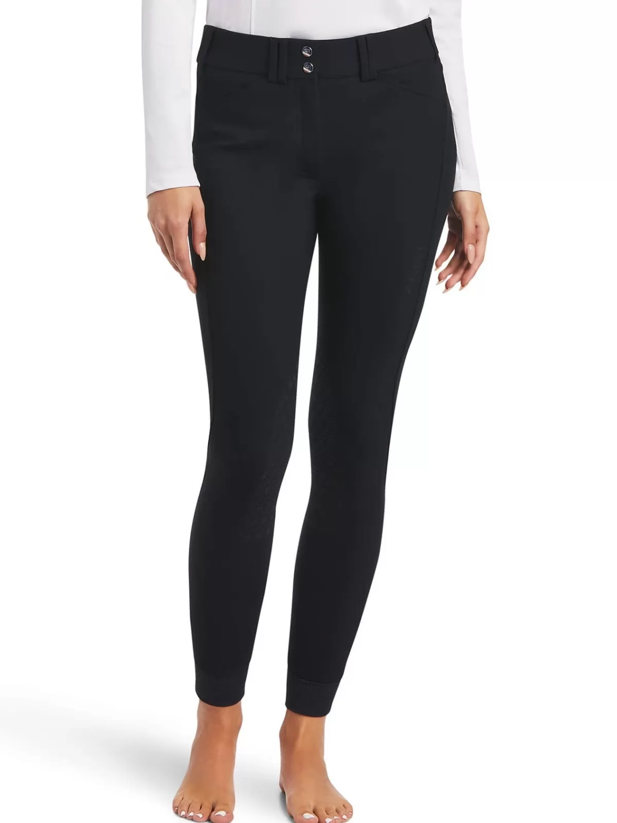 Best Ariat 40% Off - Tri Factor Grip Knee Patch Breeches - Womens - Black - Size: 26 Reg 40% Off Black Size: 26 Reg