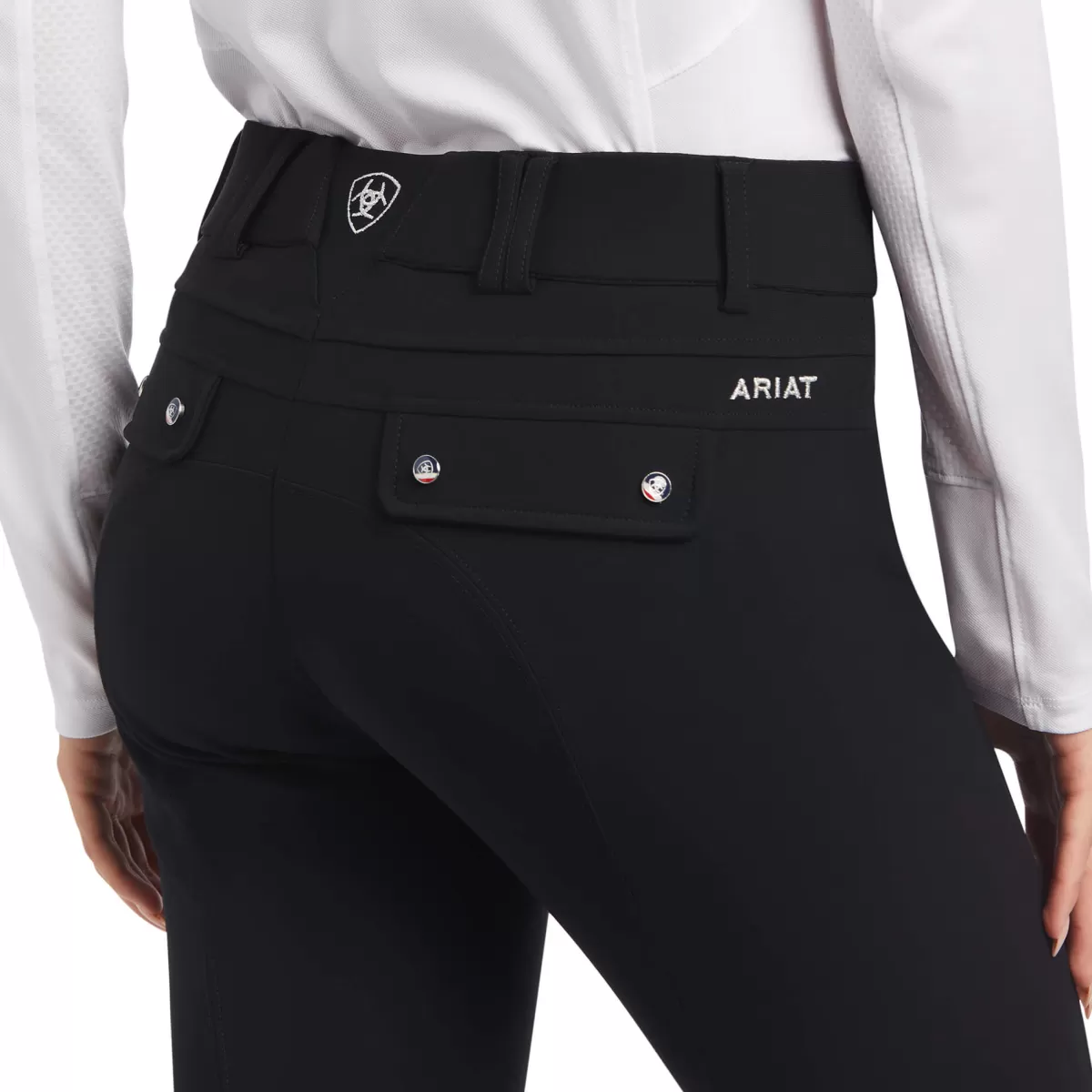 Best Ariat 40% Off - Tri Factor Grip Knee Patch Breeches - Womens - Black - Size: 26 Reg 40% Off Black Size: 26 Reg