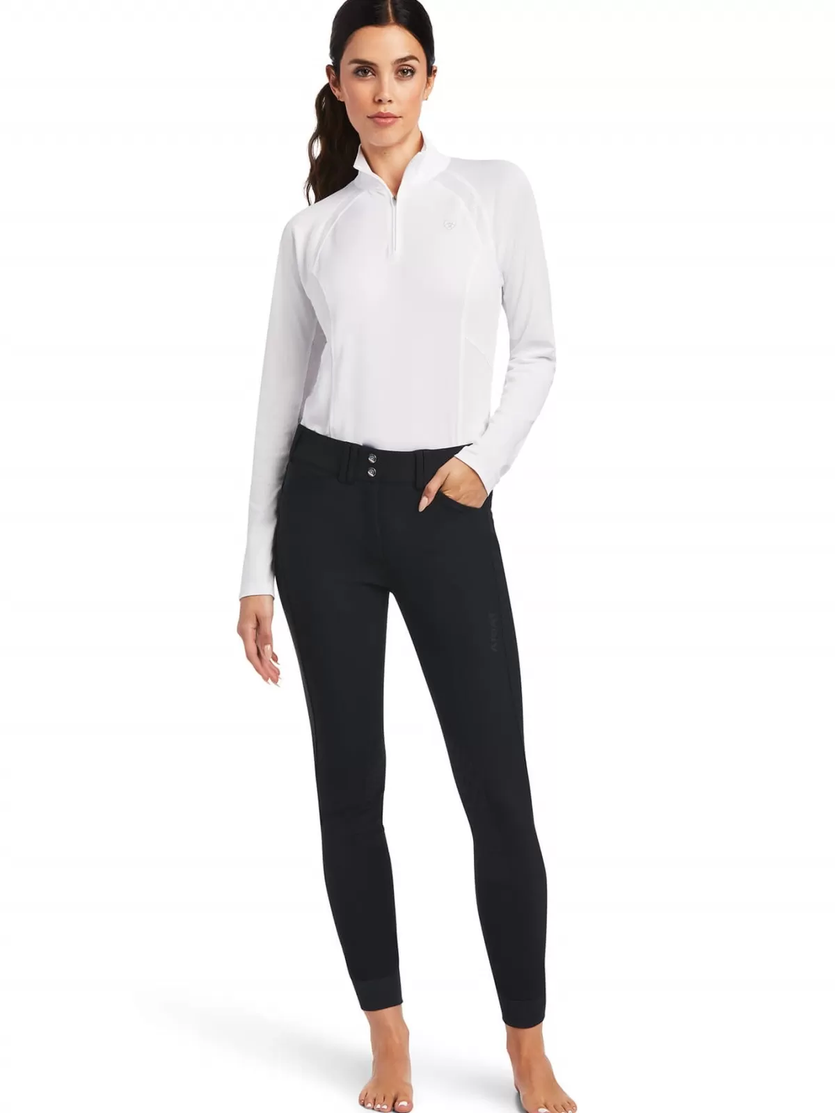 Best Ariat 40% Off - Tri Factor Grip Knee Patch Breeches - Womens - Black - Size: 26 Reg 40% Off Black Size: 26 Reg