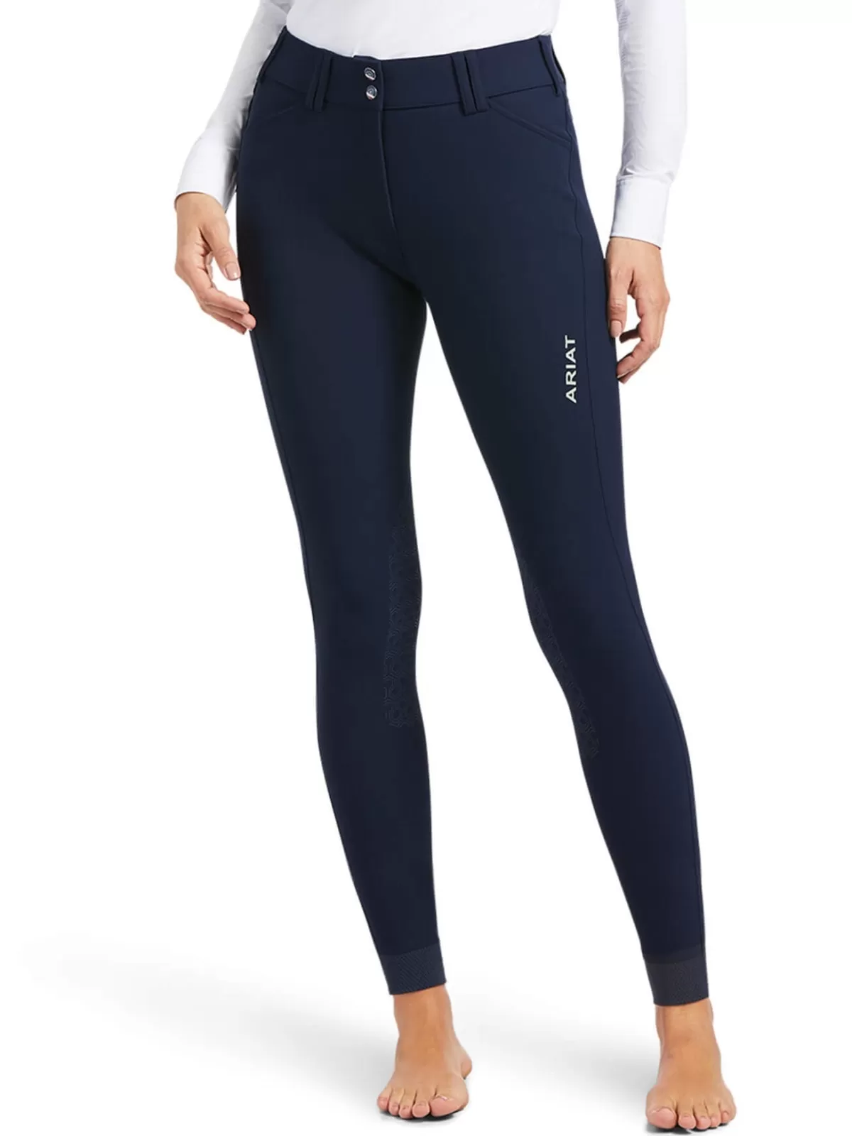 Fashion Ariat 40% Off - Tri Factor Grip Knee Patch Breeches - Womens - Navy - Size: 24 Long & 34 Reg & Long 40% Off Navy Size: 24 Long & 34 Reg & Long
