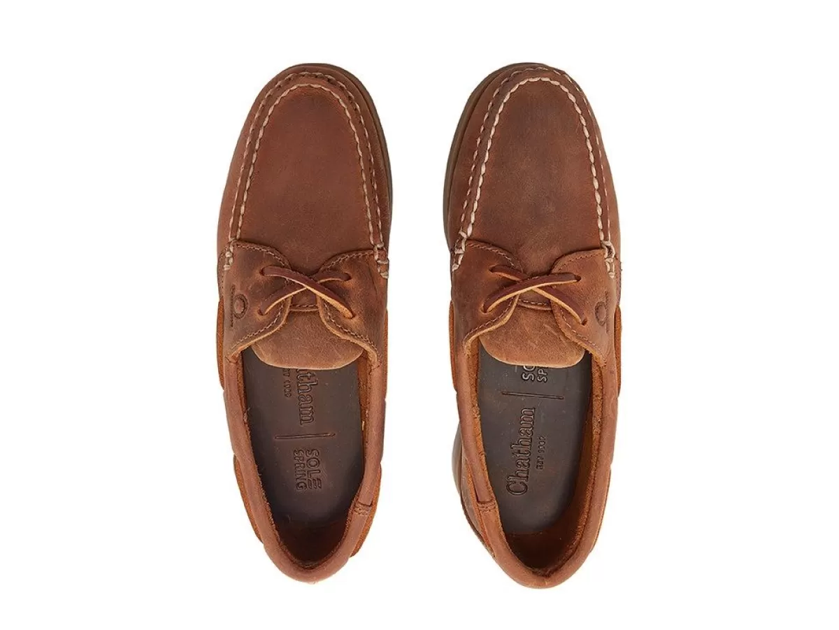 Online Chatham 40% Off - Ladies Java G2 Leather Sustainable Deck Shoes - Walnut - Size: Uk 4.5 (Eu37.5)