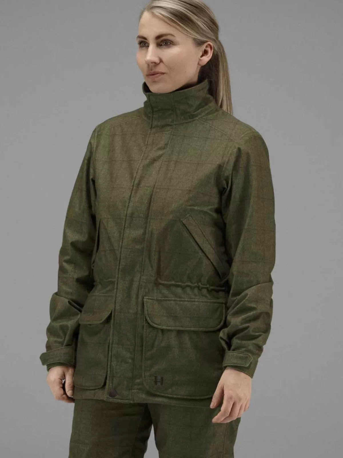 Clearance Harkila 40% Off Shooting Jacket - Ladies Stornoway - Willow Green - Size: Uk 16 (Eu 44)