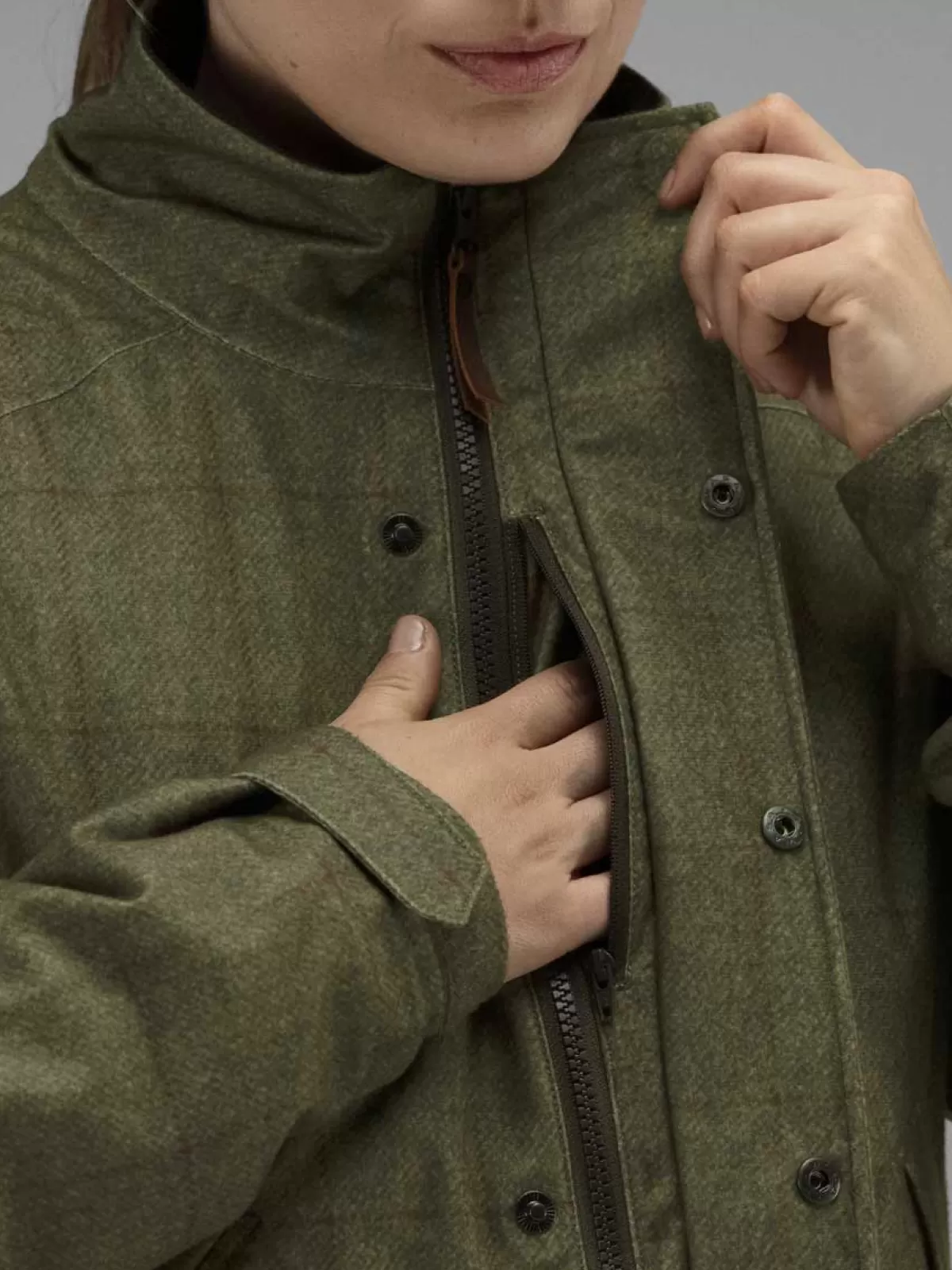 Clearance Harkila 40% Off Shooting Jacket - Ladies Stornoway - Willow Green - Size: Uk 16 (Eu 44)