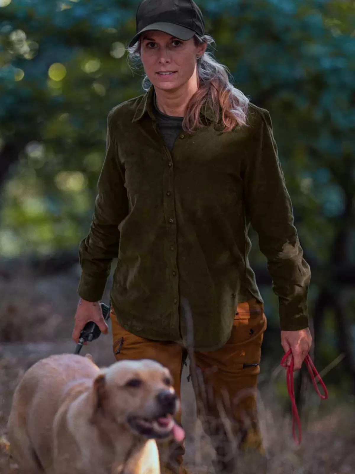 Best Sale Seeland 40% Off Olivia Shirt - Ladies Cotton Corduroy - Pine Green