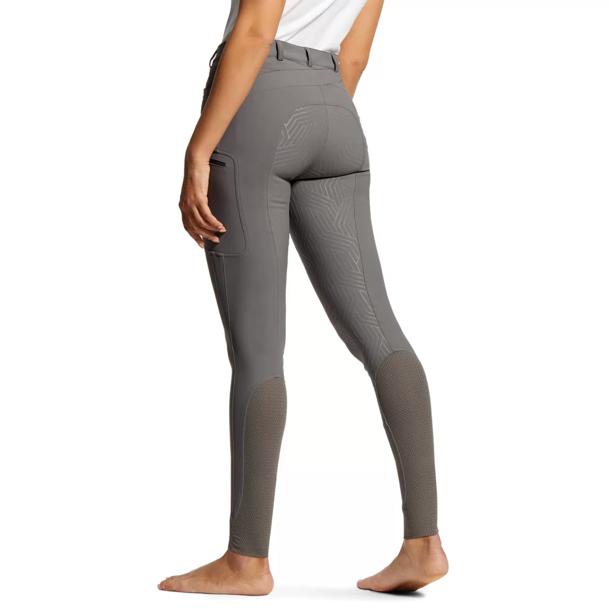 Best Sale Ariat 50% Off - Triton Grip Knee Patch Breeches – Womens - Plum Grey