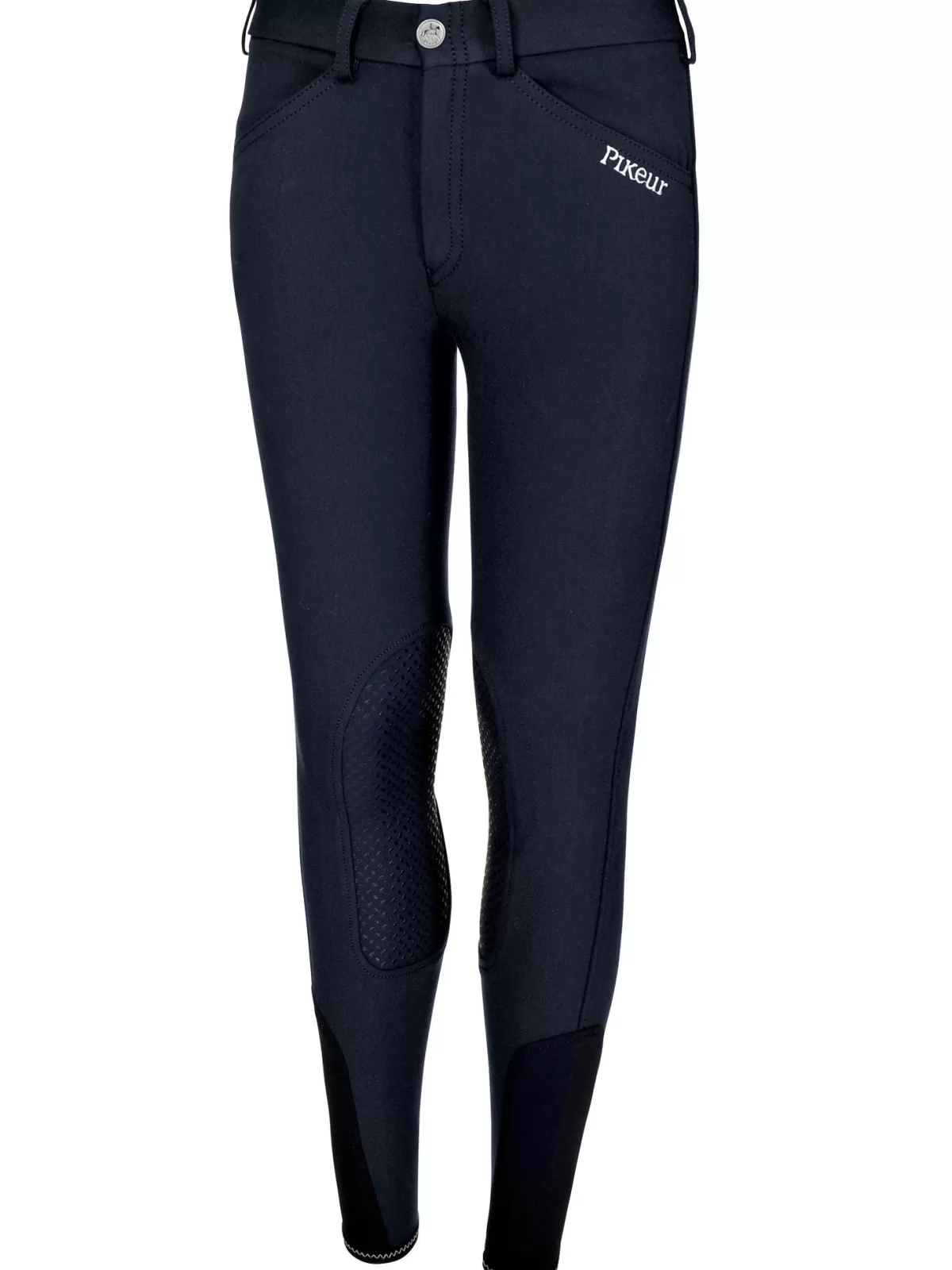 Shop Pikeur 50% Off - Junior Breeches – Girls Brooklyn Knee Grip - Navy
