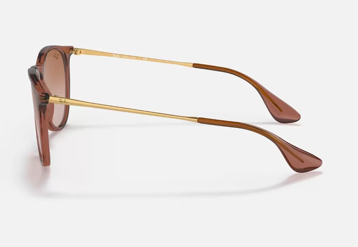 Shop Ray-Ban 50% Off - Sunglasses Erika Classic - Transparent Light Brown - Gradient Brown Lens