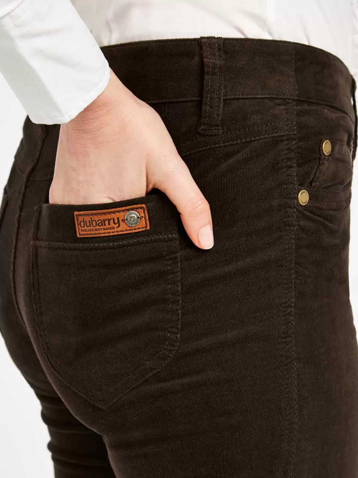 Fashion Dubarry 50% Off Honeysuckle Ladies Skinny Pincord Jeans - Bourbon - Size: Uk 14 50% Off Bourbon Size: Uk 14