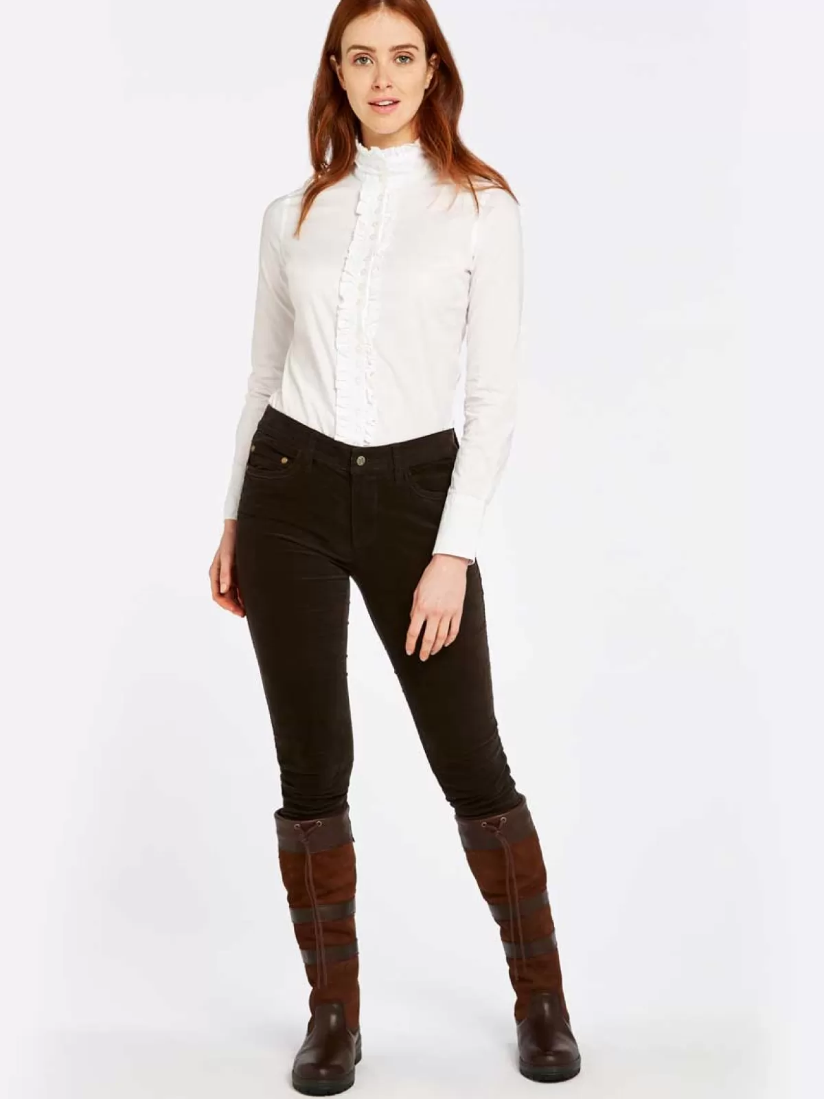 Fashion Dubarry 50% Off Honeysuckle Ladies Skinny Pincord Jeans - Bourbon - Size: Uk 14 50% Off Bourbon Size: Uk 14