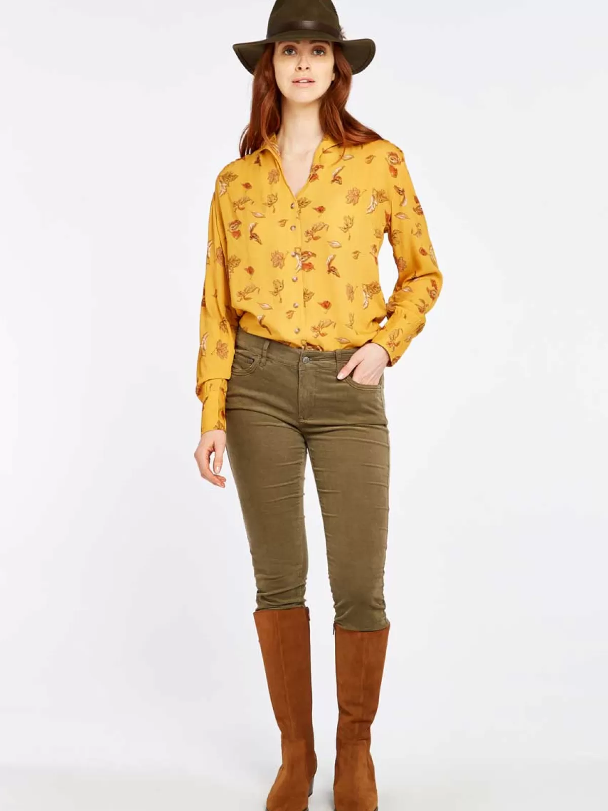 Store Dubarry 50% Off Honeysuckle Ladies Skinny Pincord Jeans - Dusky Green - Size: Uk 14 50% Off Dusky Green Size: Uk 14