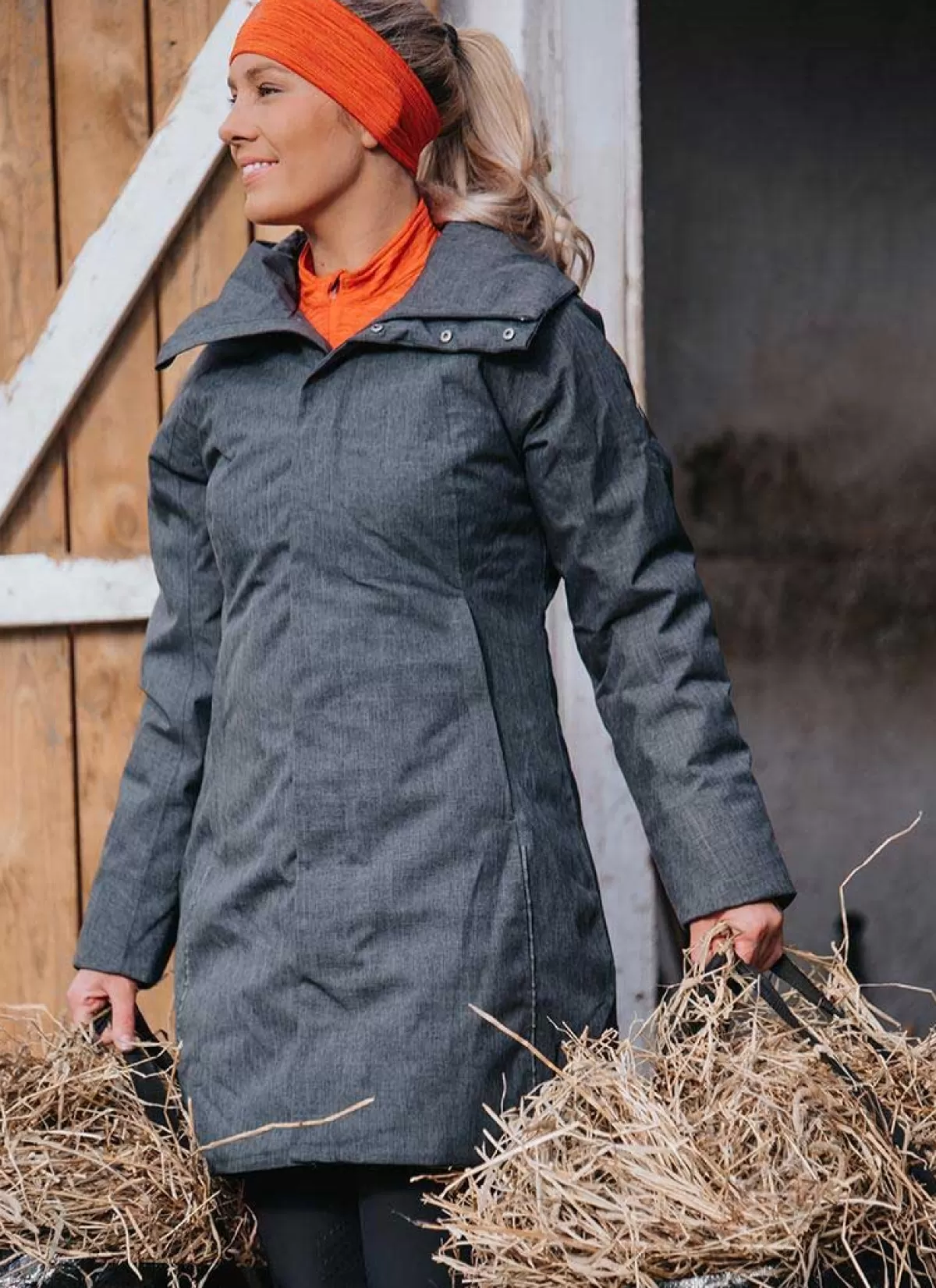 Flash Sale Mountain Horse 50% Off Alicia Parka - Grey Melange - Size: Large