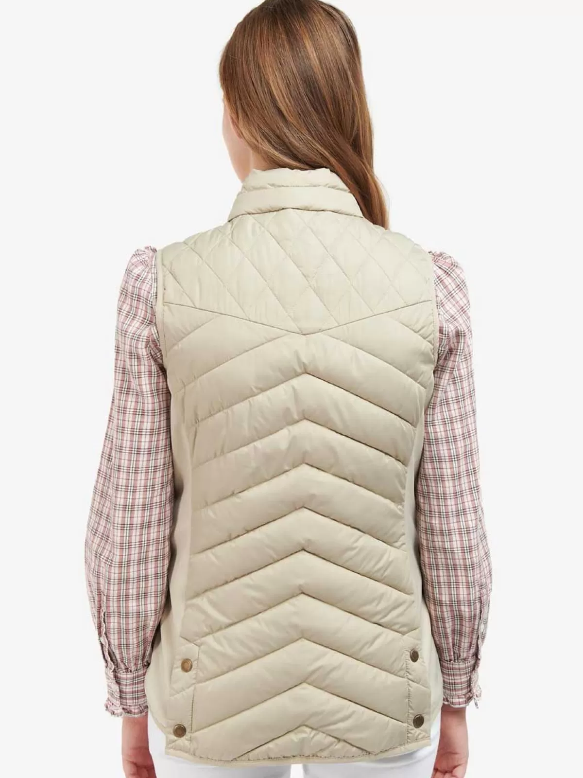 Discount Barbour 60% Off Stretch Cavalry Gilet - Ladies - Light Sand - Size: Uk 8
