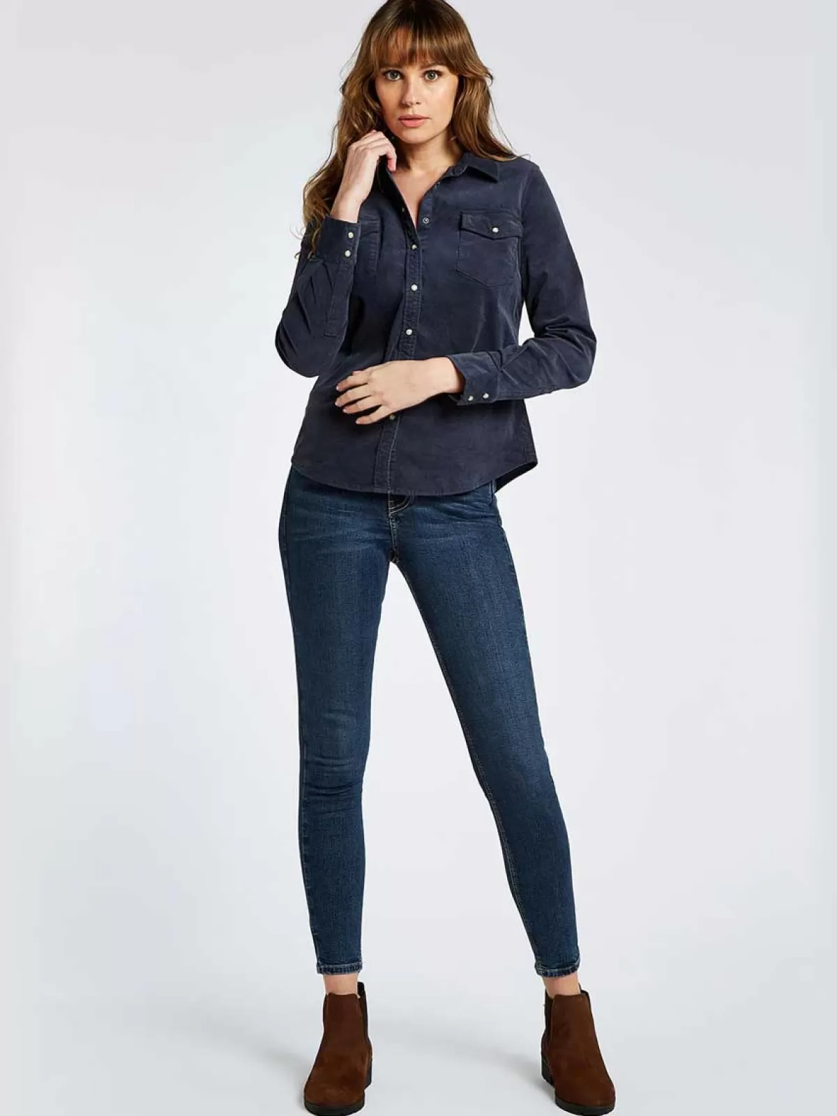 Cheap Dubarry 60% Off Angelica Pincord Ladies Shirt - Indigo 60% Off Dubarry Angelica Pincord Ladies Shirt Indigo