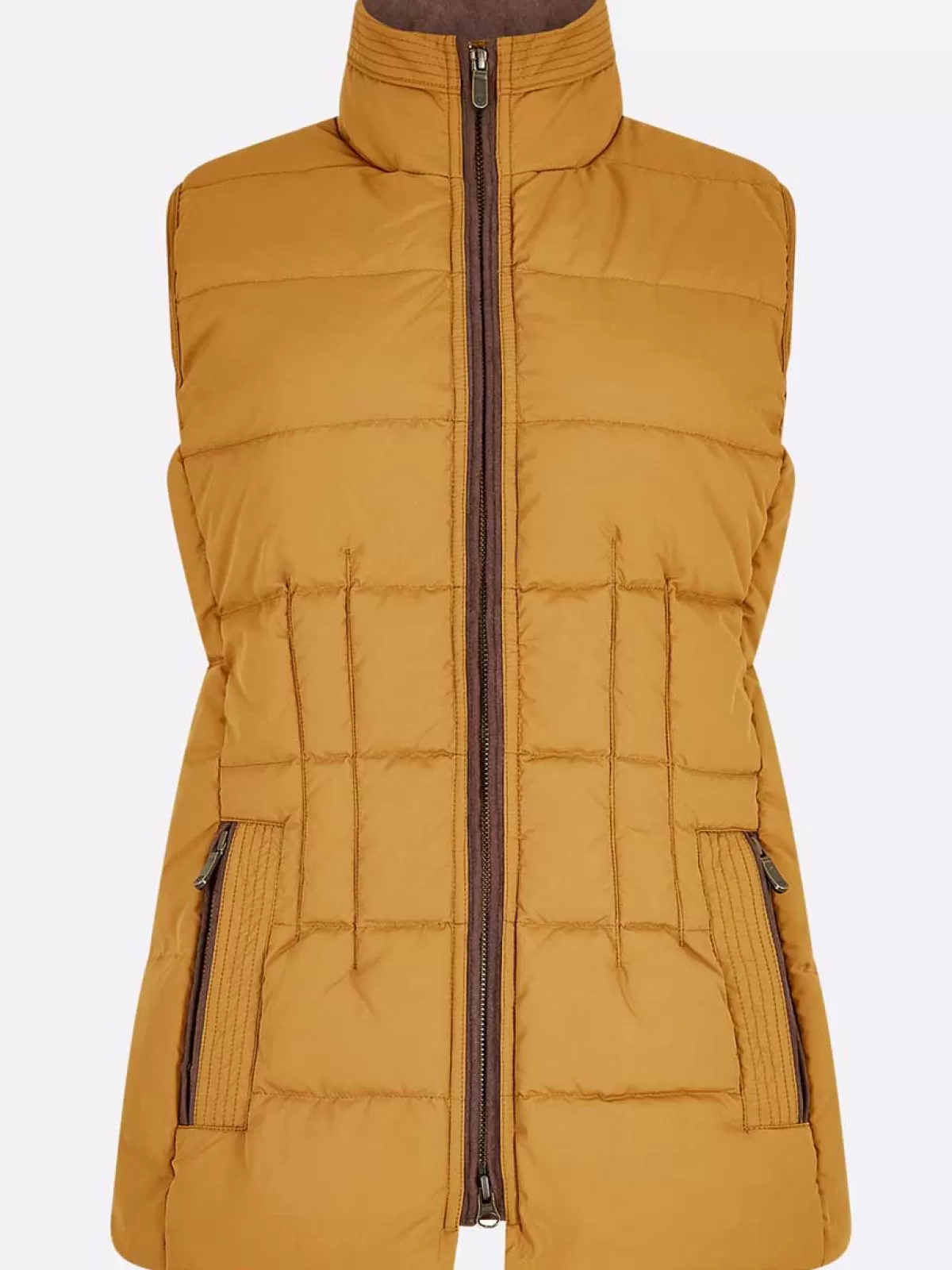 Cheap Dubarry 60% Off Spiddal Quilted Ladies Gilet - Amber - Size: Uk 8