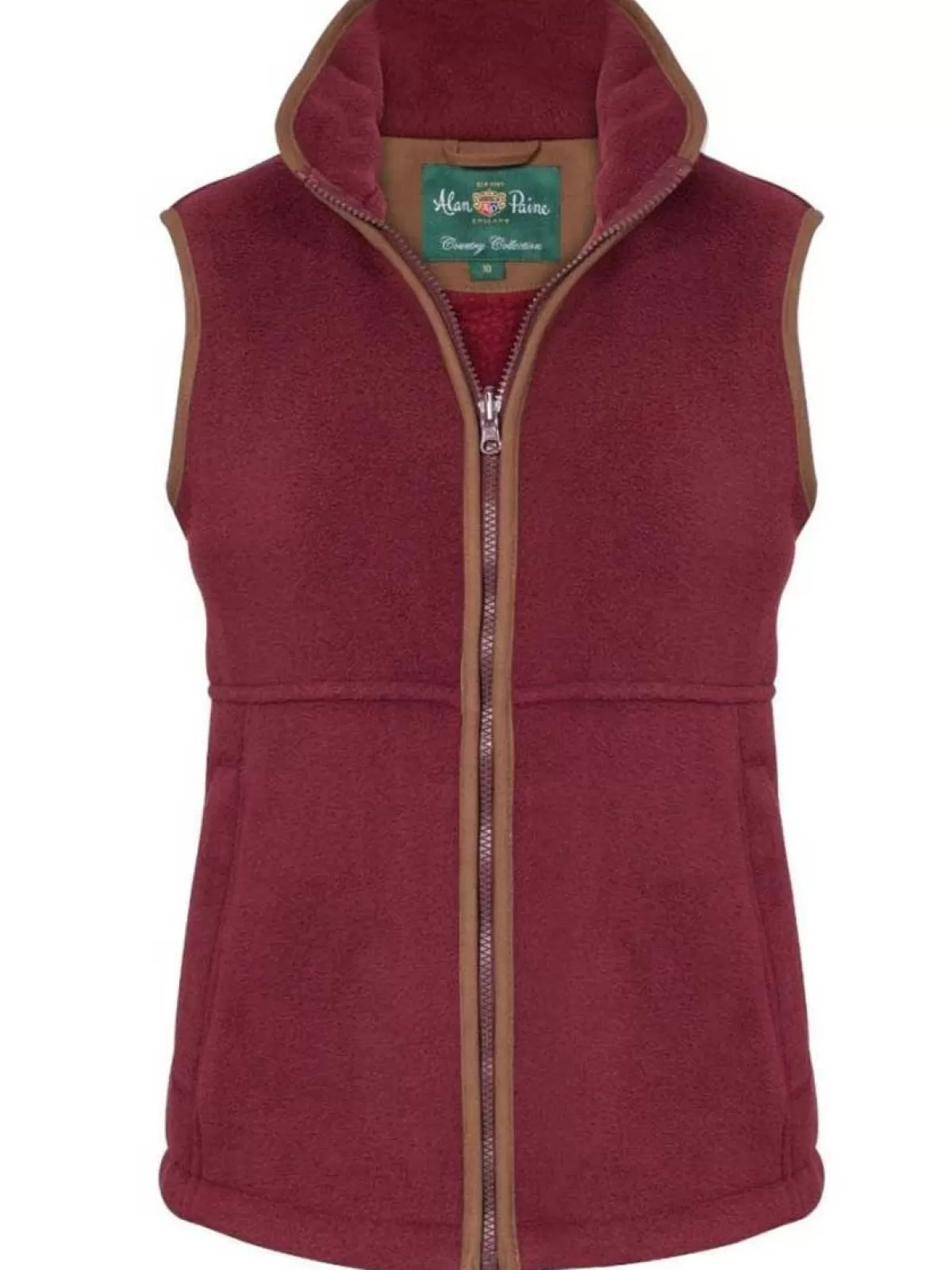 Store Alan Paine Aylsham Ladies Fleece Gilet Bloodstone