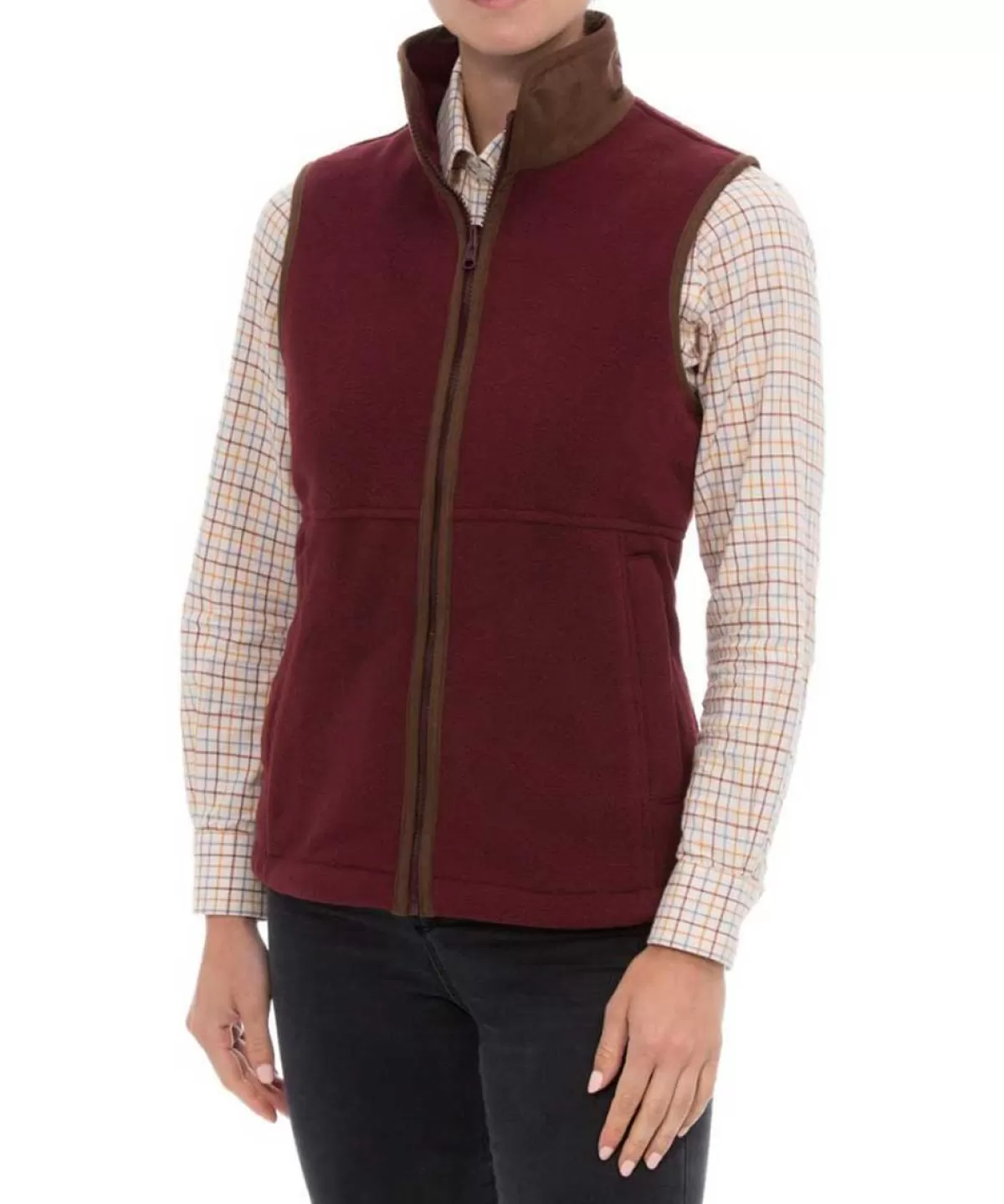 Store Alan Paine Aylsham Ladies Fleece Gilet Bloodstone