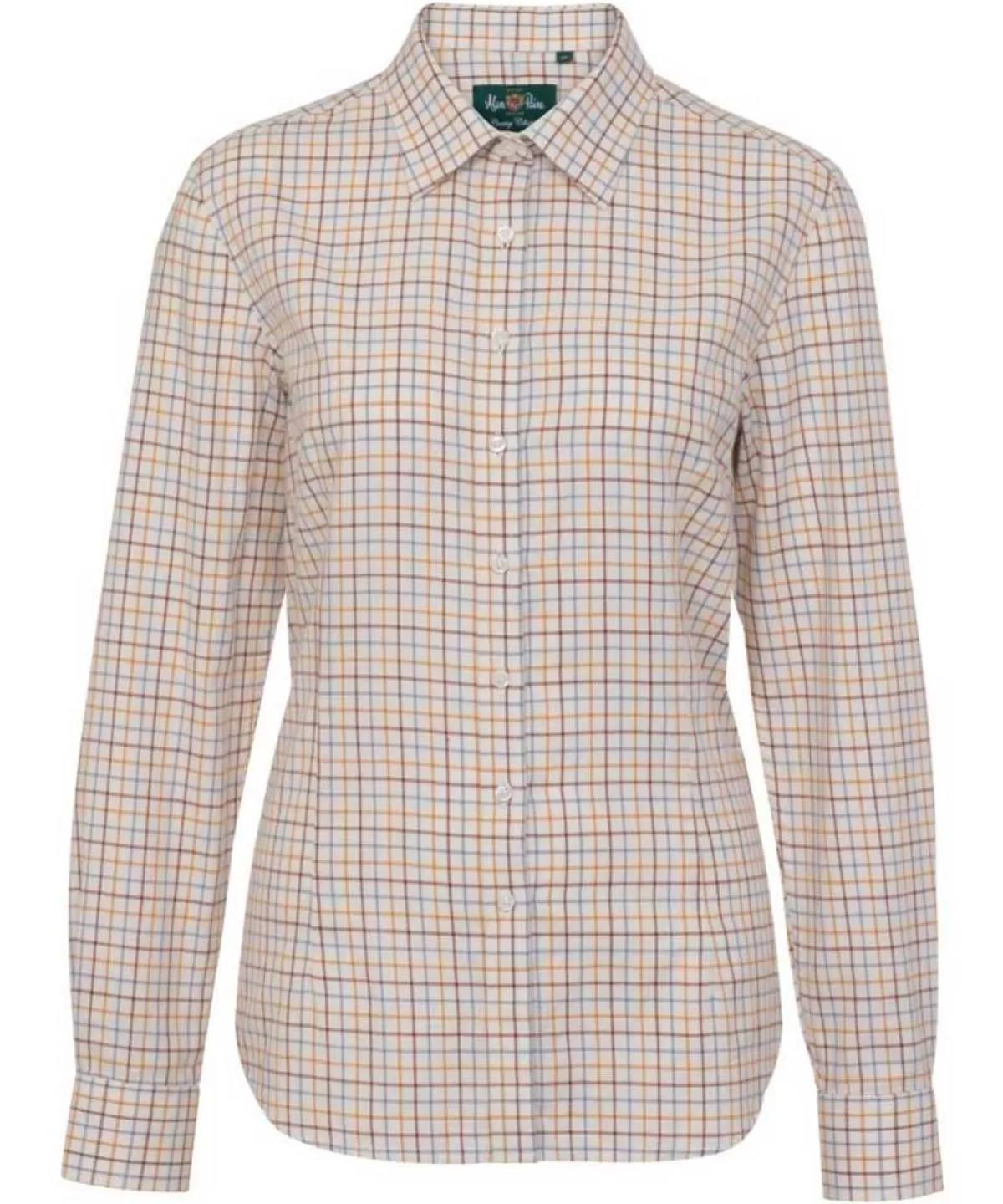New Alan Paine Bromford Shooting Shirt - Ladies Country Check - Brown Alan Paine Bromford Shooting Shirt Ladies Country Check Brown