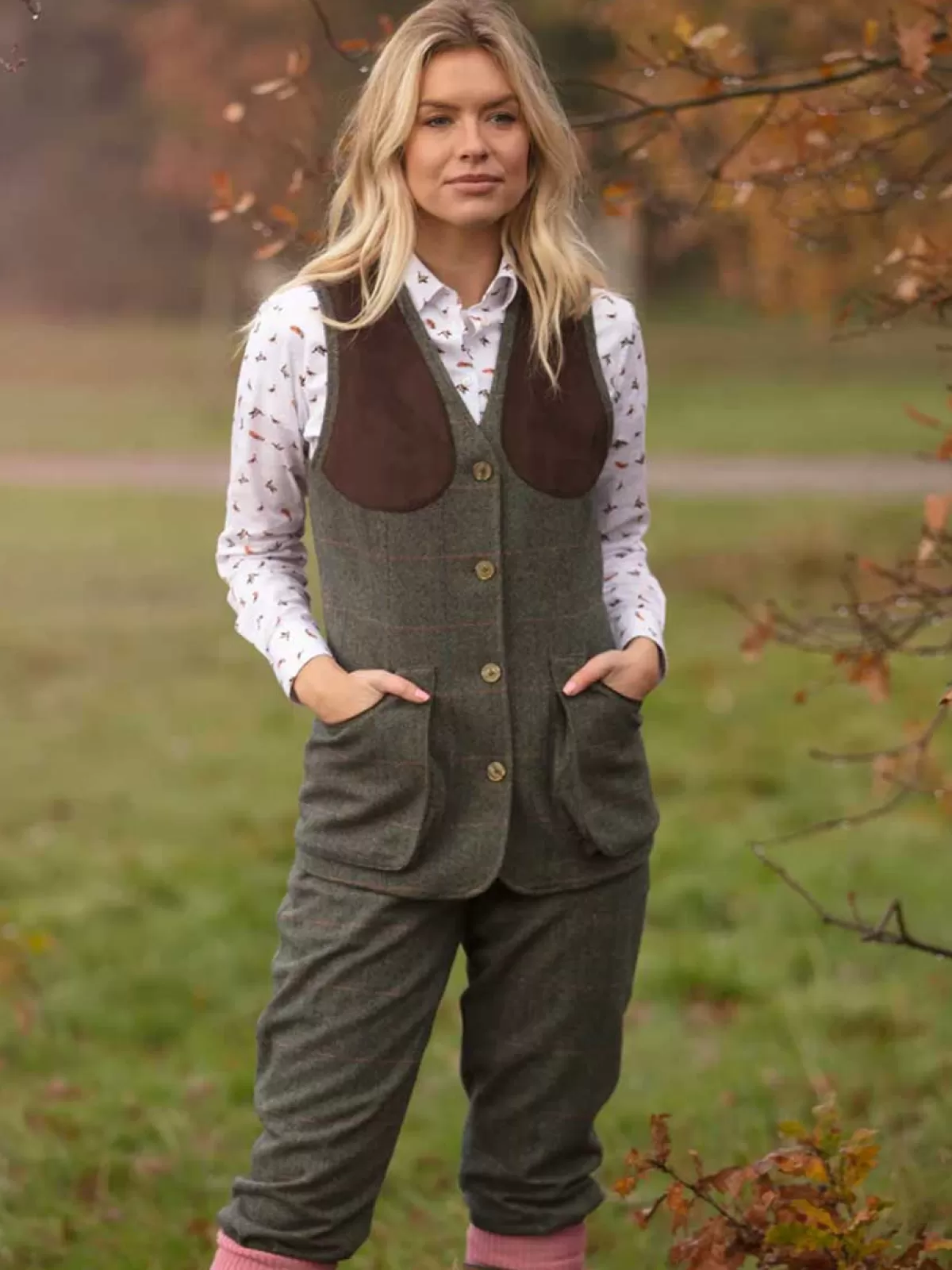 Hot Alan Paine Combrook Ladies Tweed Breeks - Spruce