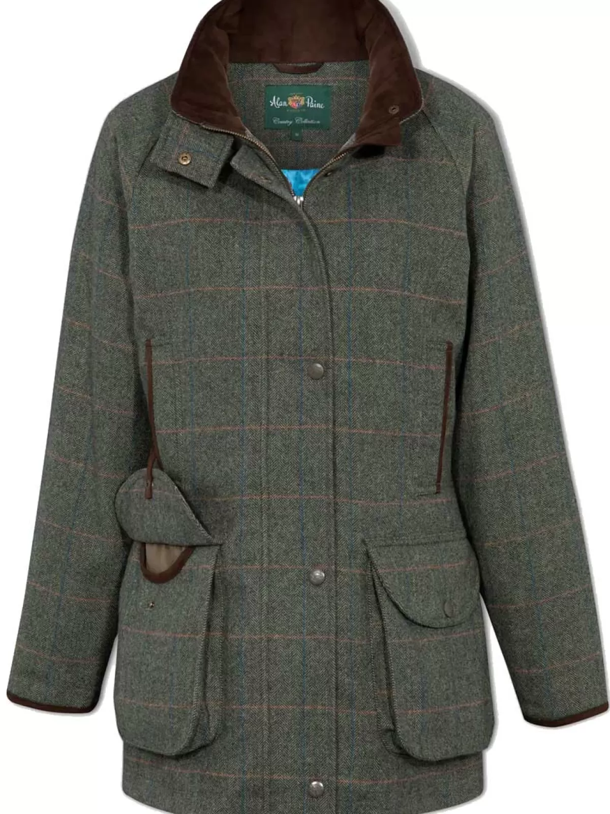 Best Alan Paine Combrook Tweed Shooting Coat - Ladies Tweed - Spruce