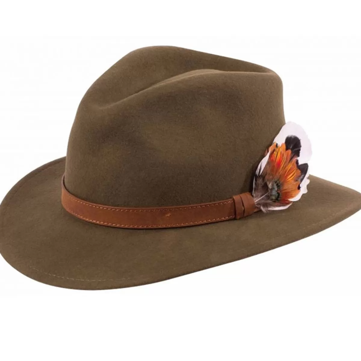 Online Alan Paine Richmond Fedora Hat Olive