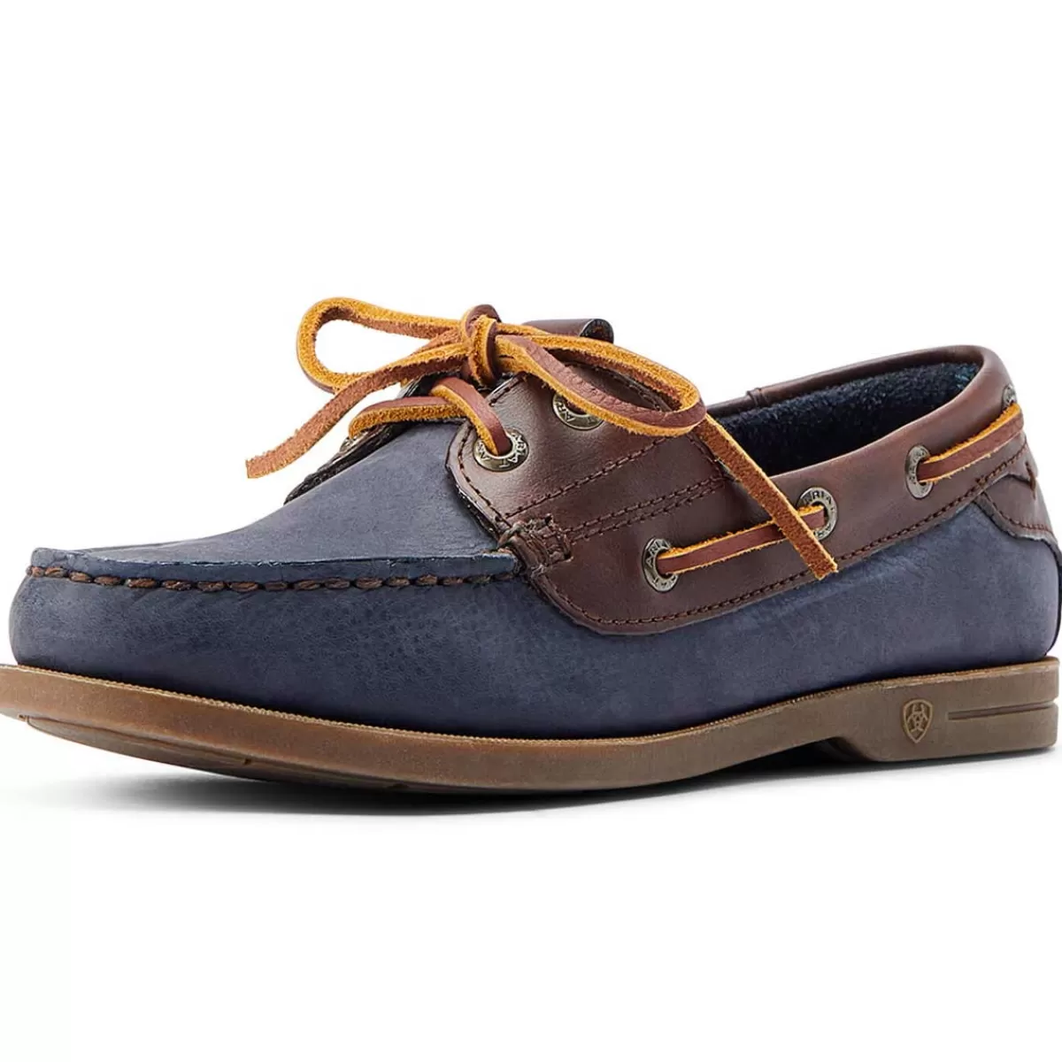 Cheap Ariat Antigua Deck Shoes - Womens Navy & Chocolate