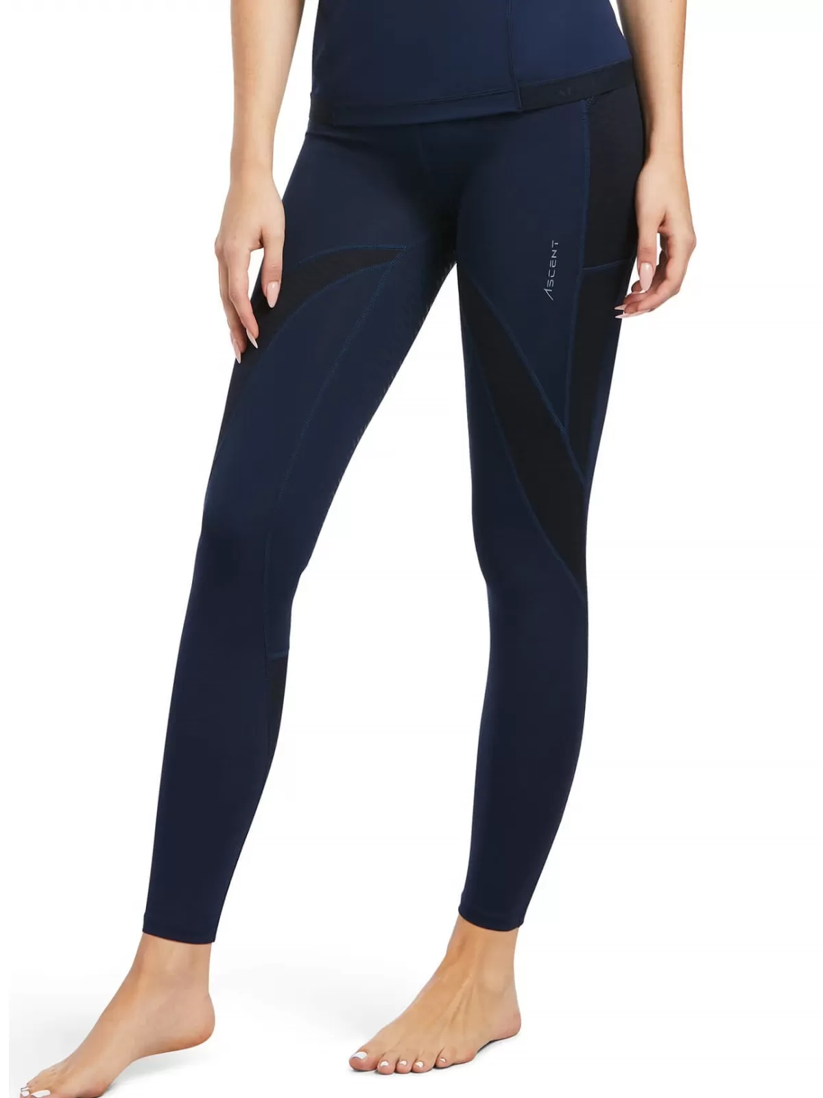 Hot Ariat Ascent Half Grip Riding Tights - Womens Navy