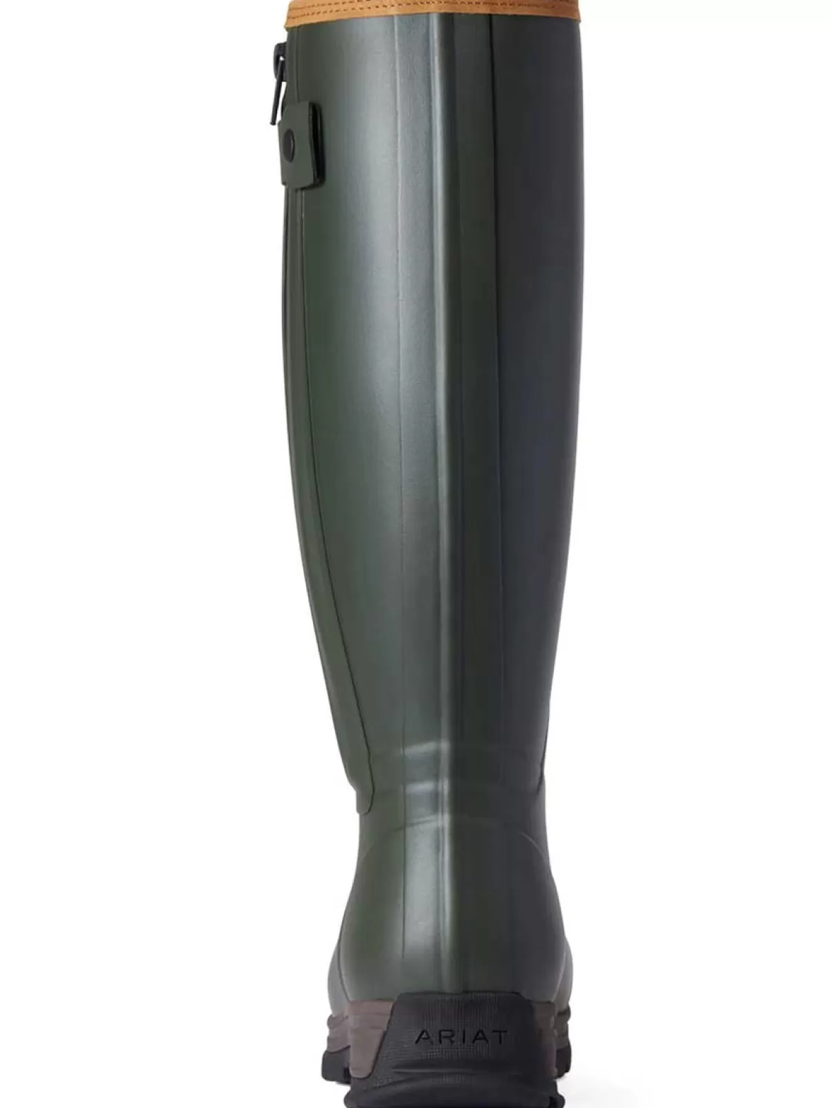 Shop Ariat Burford Wellies - Womens Neoprene Insulated Full Zip Boots - Olive