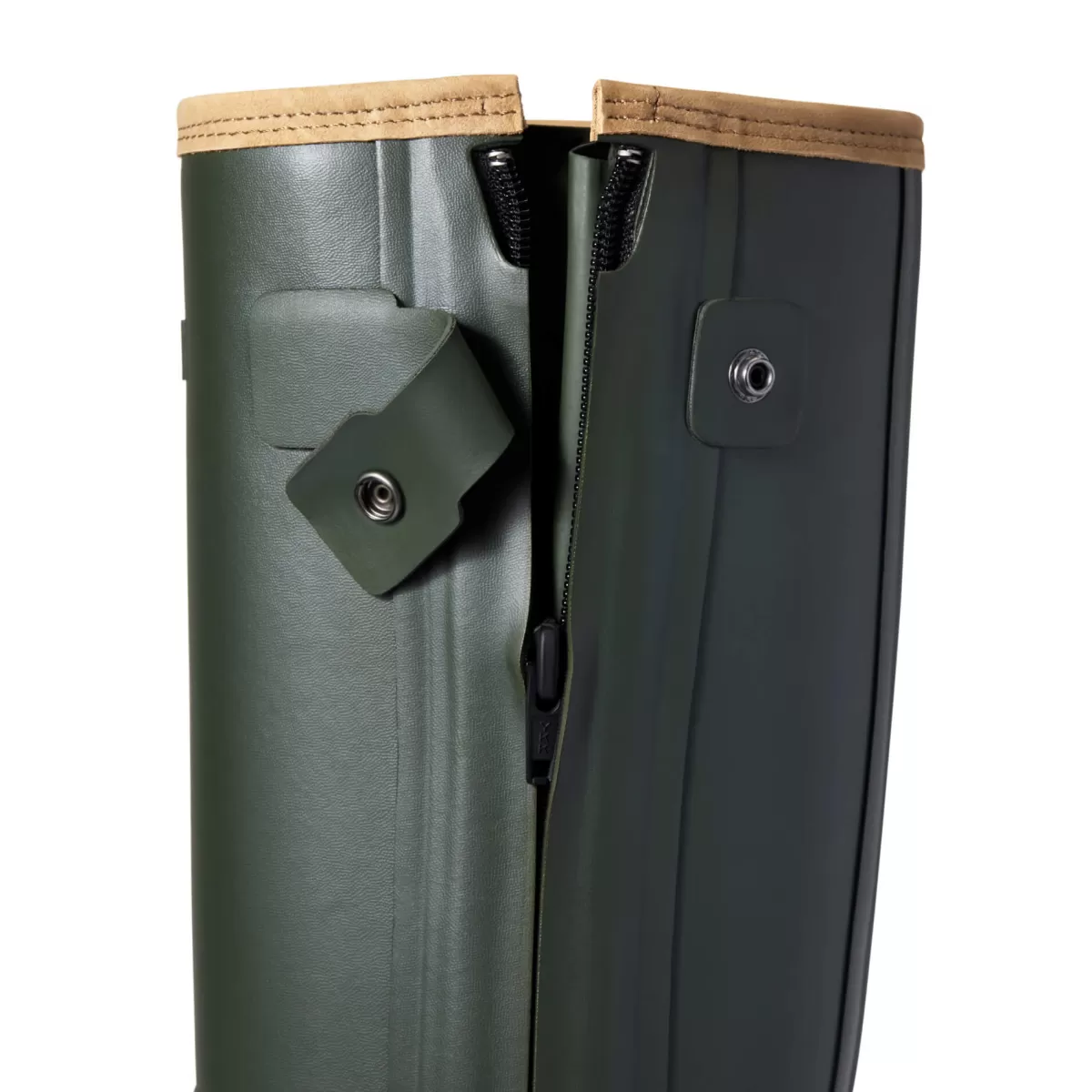 Shop Ariat Burford Wellies - Womens Neoprene Insulated Full Zip Boots - Olive