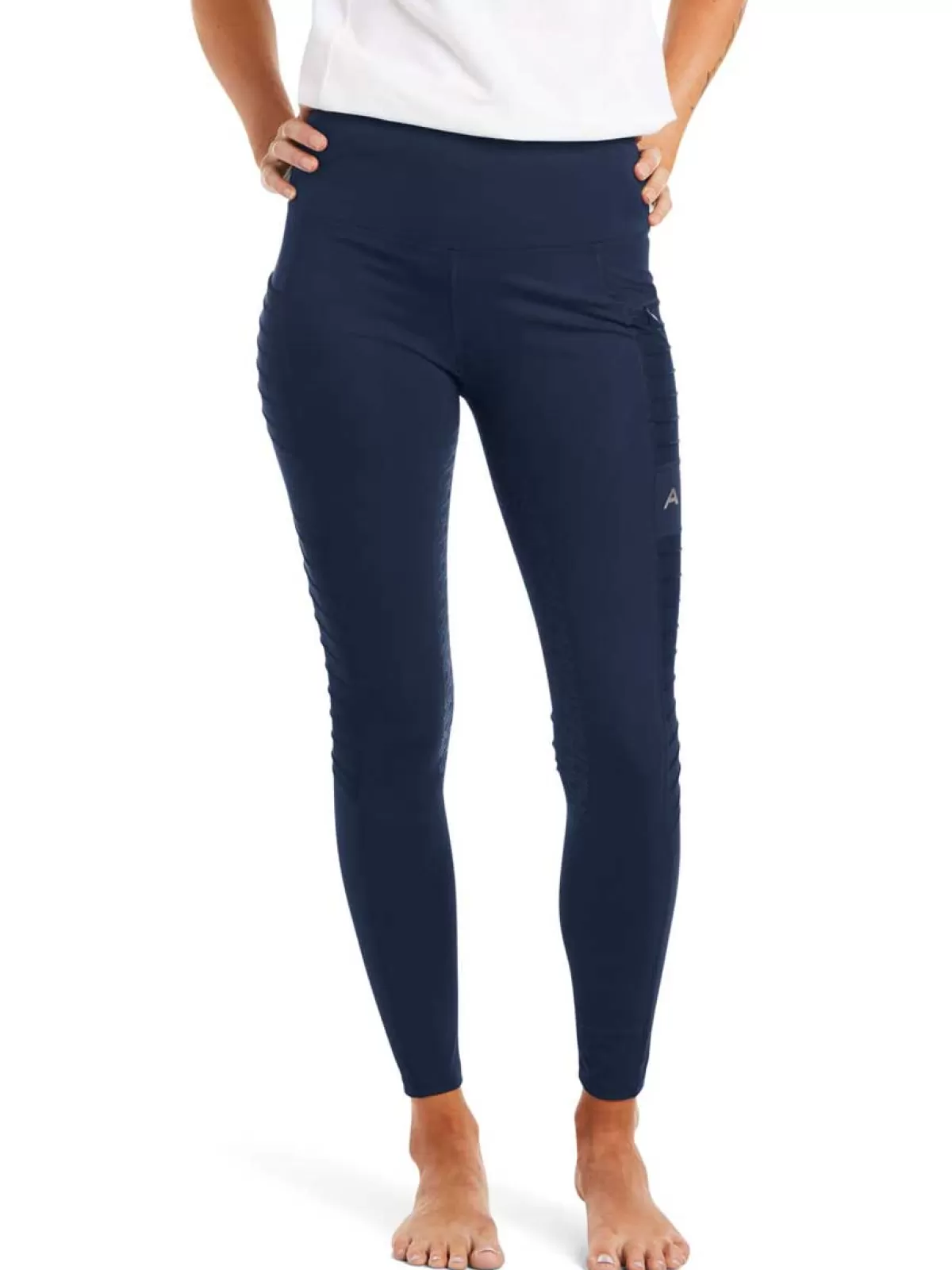 Flash Sale Ariat Eos Moto Full Seat Riding Tights - Womens Navy