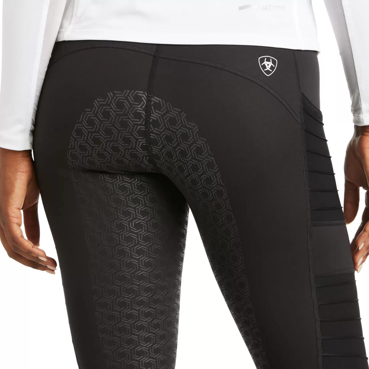 Hot Ariat Eos Moto Full Seat Riding Tights - Womens Black