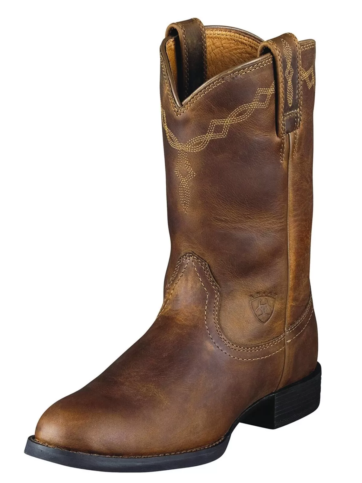 Clearance Ariat Heritage Roper Boots - Womens Western Cowgirl - Distressed Brown