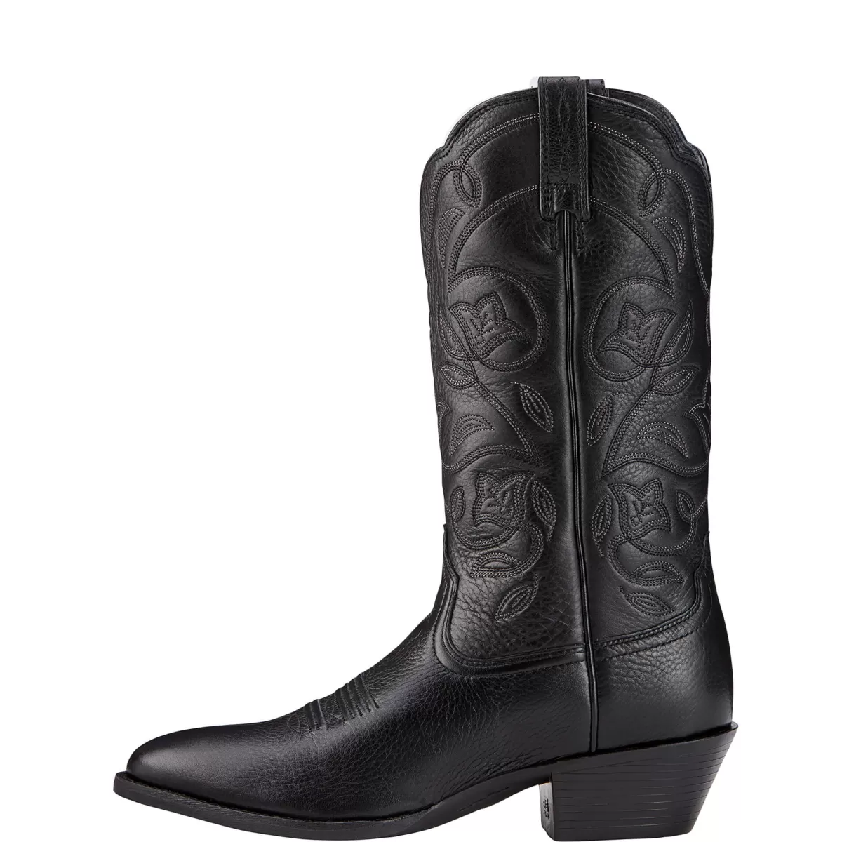 Sale Ariat Heritage Western R Toe Boots - Womens Cowgirl Black Deertan