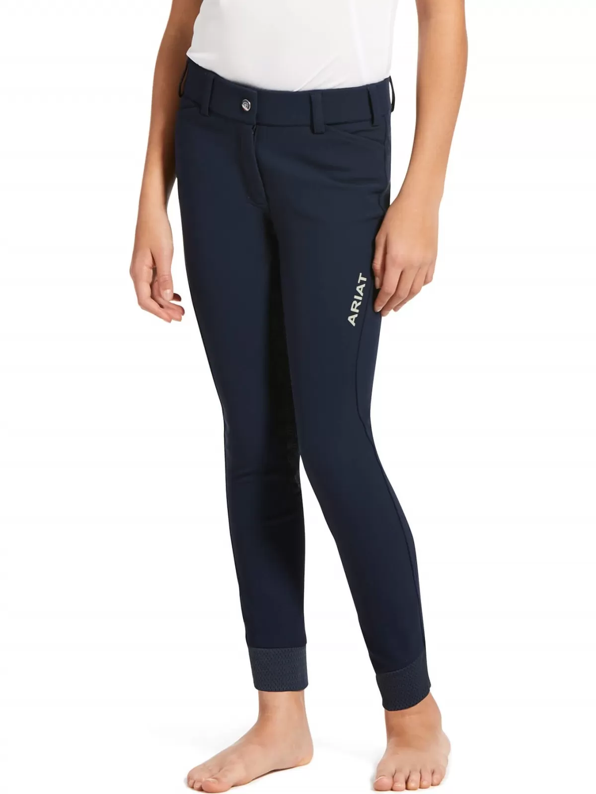 Flash Sale Ariat Kids Tri Factor Grip Full Seat Breeches - Navy Ariat Kids Tri Factor Grip Full Seat Breeches Navy