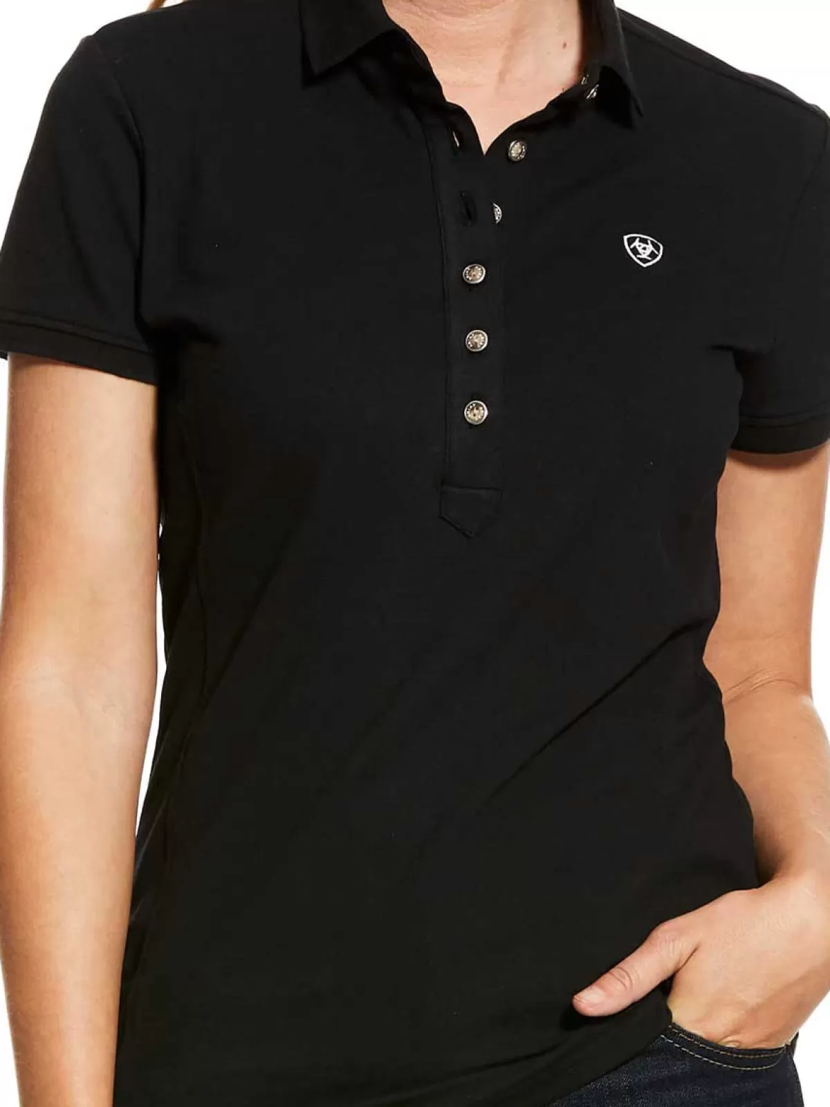 Best Ariat Prix 2.0 Polo Shirt - Womens Black