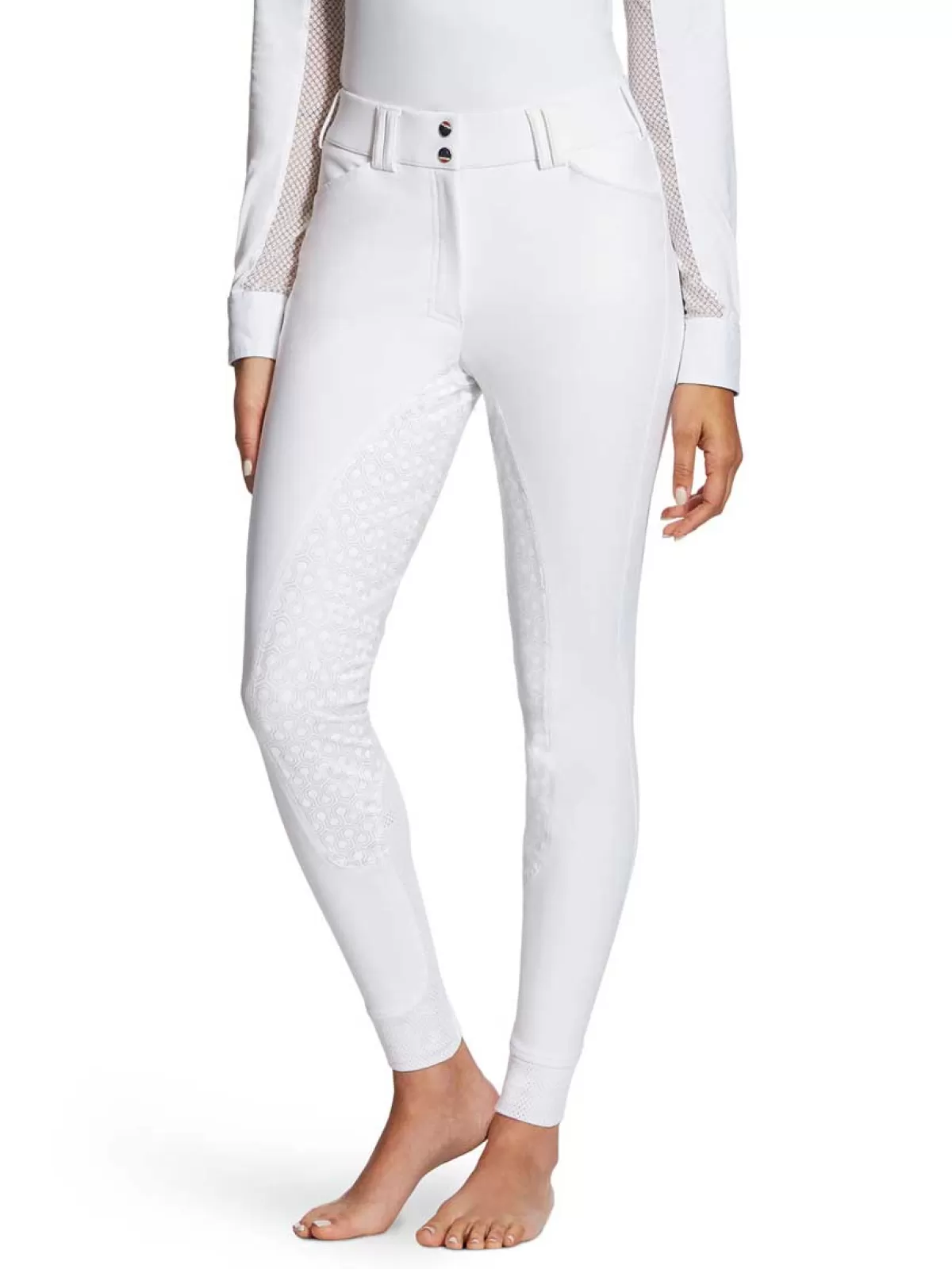 Fashion Ariat Tri Factor Grip Full Seat Breeches – Womens White