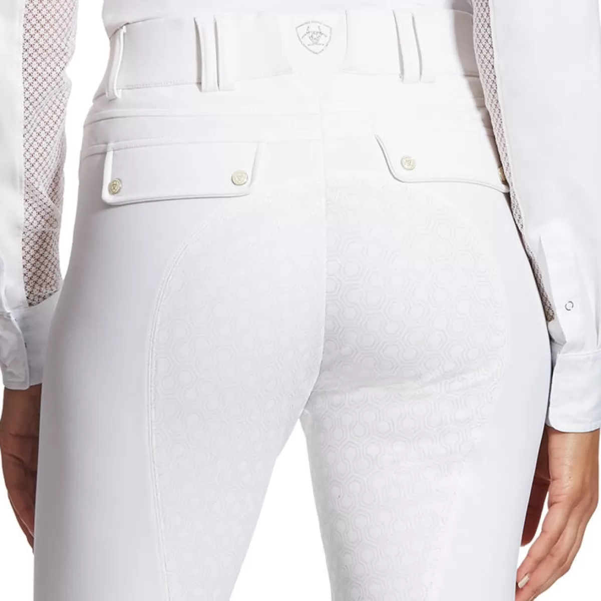 Fashion Ariat Tri Factor Grip Full Seat Breeches – Womens White