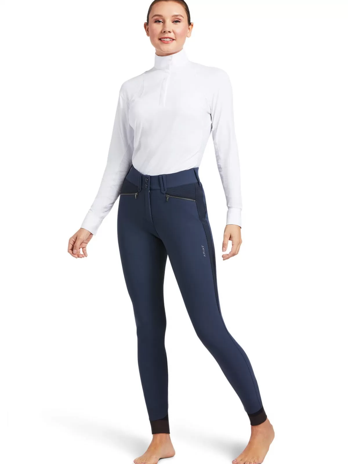 Best Ariat Tri Factor X Bellatrix Full Seat Breeches – Womens - Blue Nights