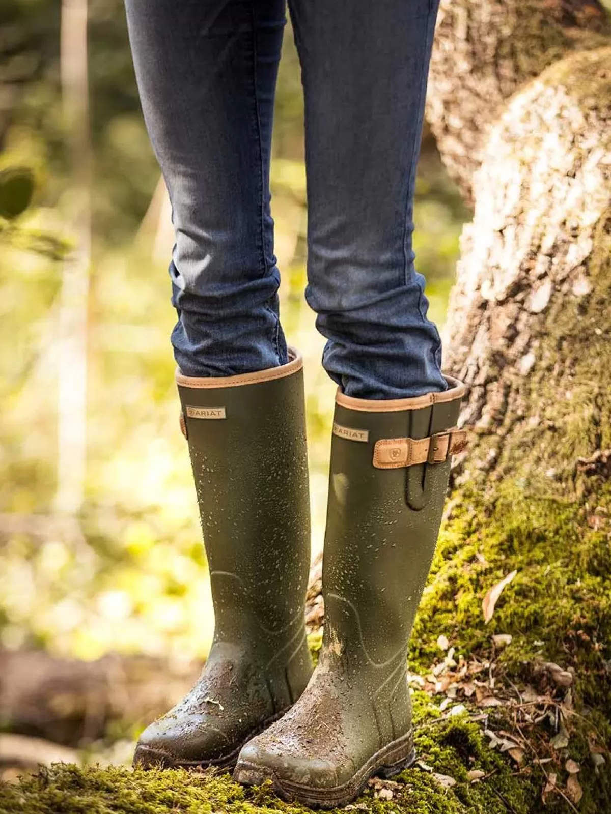 Hot Ariat Wellies - Womens Burford Boots Olive Green