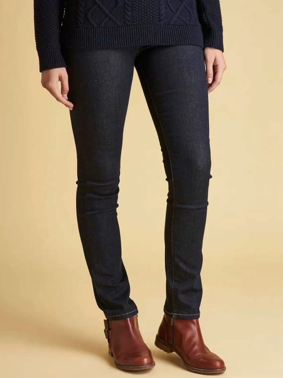 Shop Barbour Jeans - Ladies Essential Slim Fit - Rinse Navy