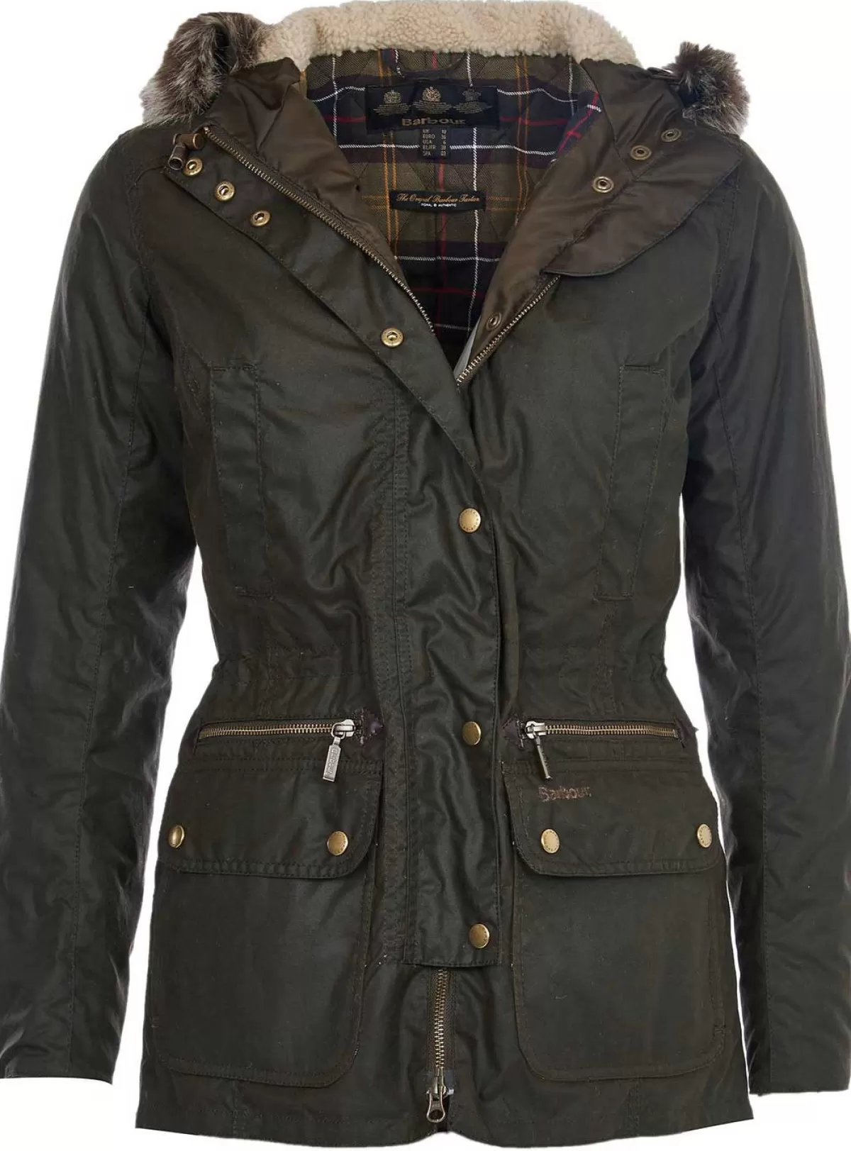 Best Barbour Kelsall Wax Jacket - Ladies Parka - Olive