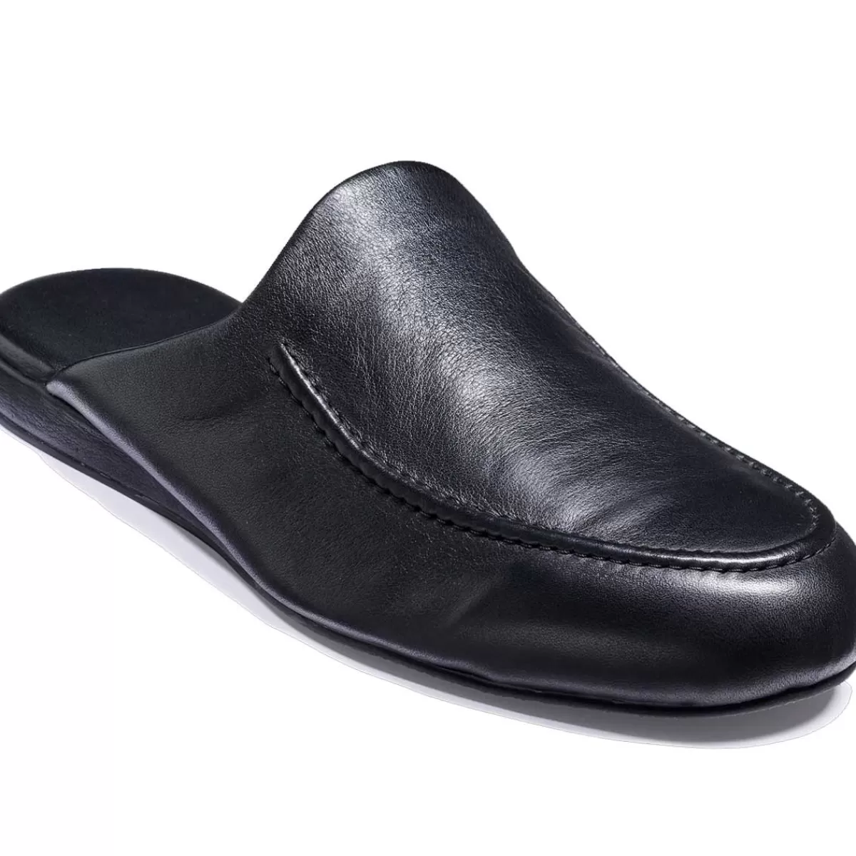 Cheap Barker Shoes Barker Aspen Slippers - Mens Black Leather