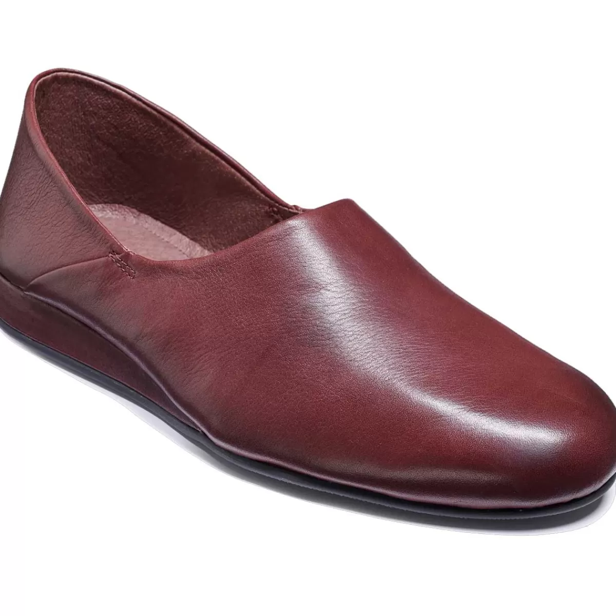 Flash Sale Barker Shoes Barker Elm Slippers - Mens - Burgundy Leather Barker Elm Slippers Mens Burgundy Leather