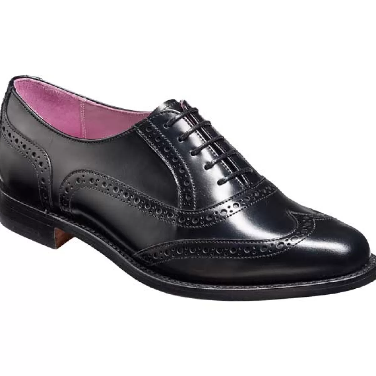 Flash Sale Barker Shoes Barker Freya Shoes – Ladies Brogues - Black Hi-Shine Black Hishine