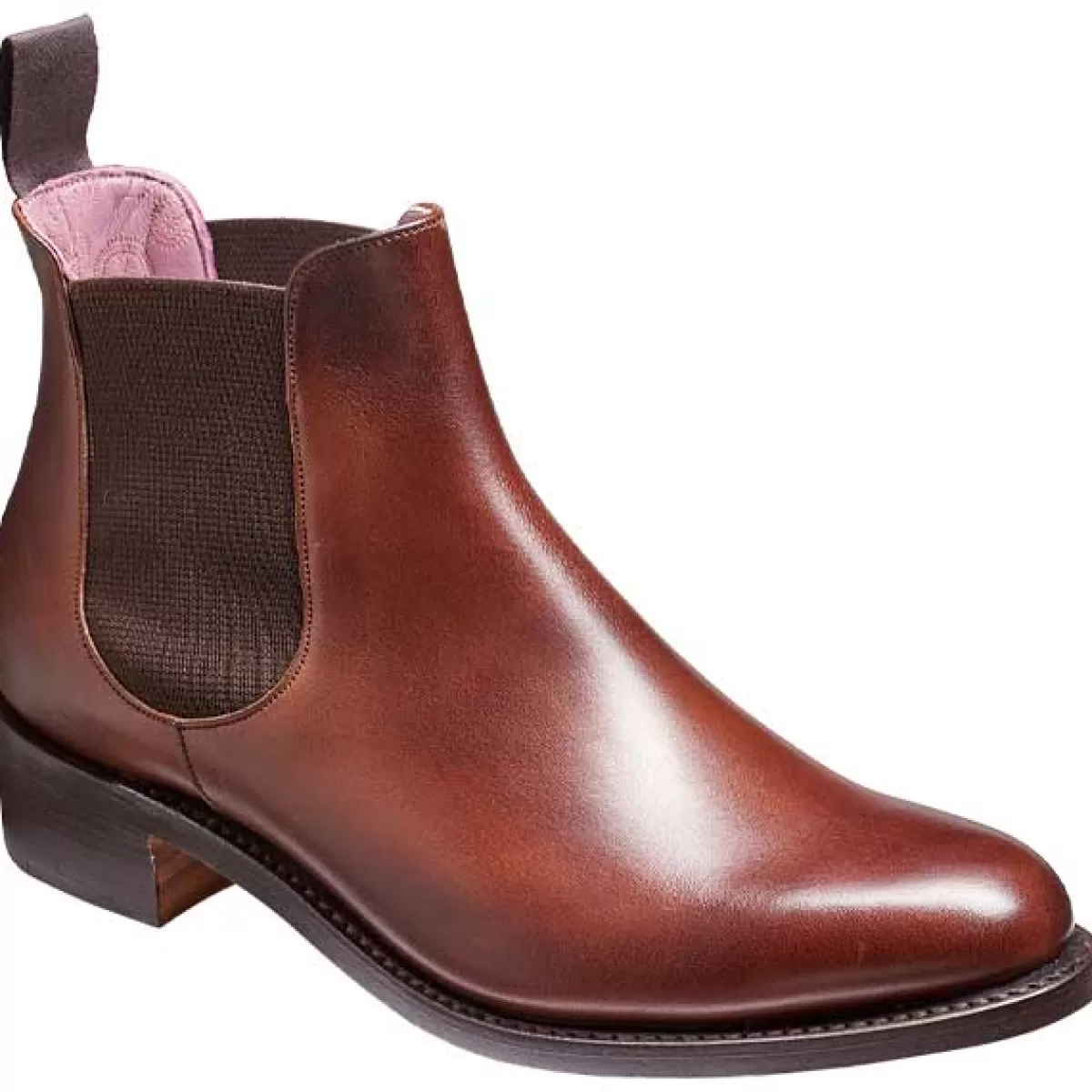 Store Barker Shoes Barker Violet Boots - Ladies Chelsea Walnut Calf