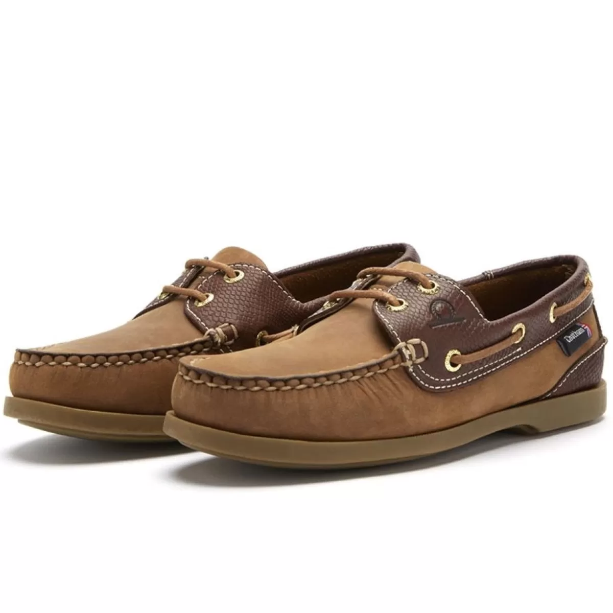 Store Chatham Ladies Bermuda G2 Leather Boat Shoes Walnut/Brown Snake