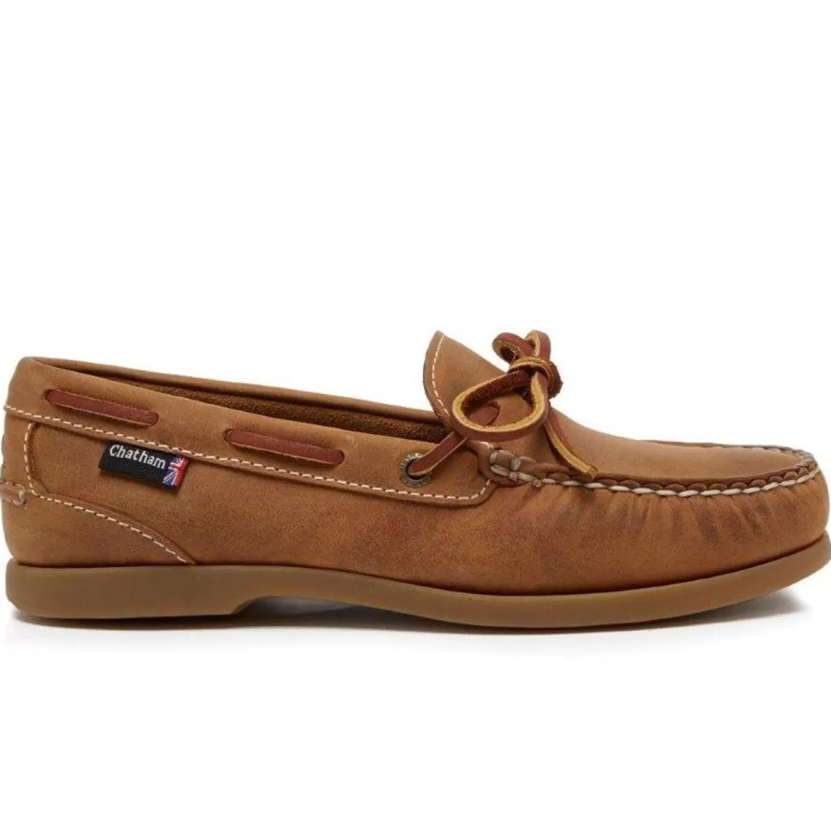 Sale Chatham Ladies Olivia G2 Slip-On Deck Shoes Walnut